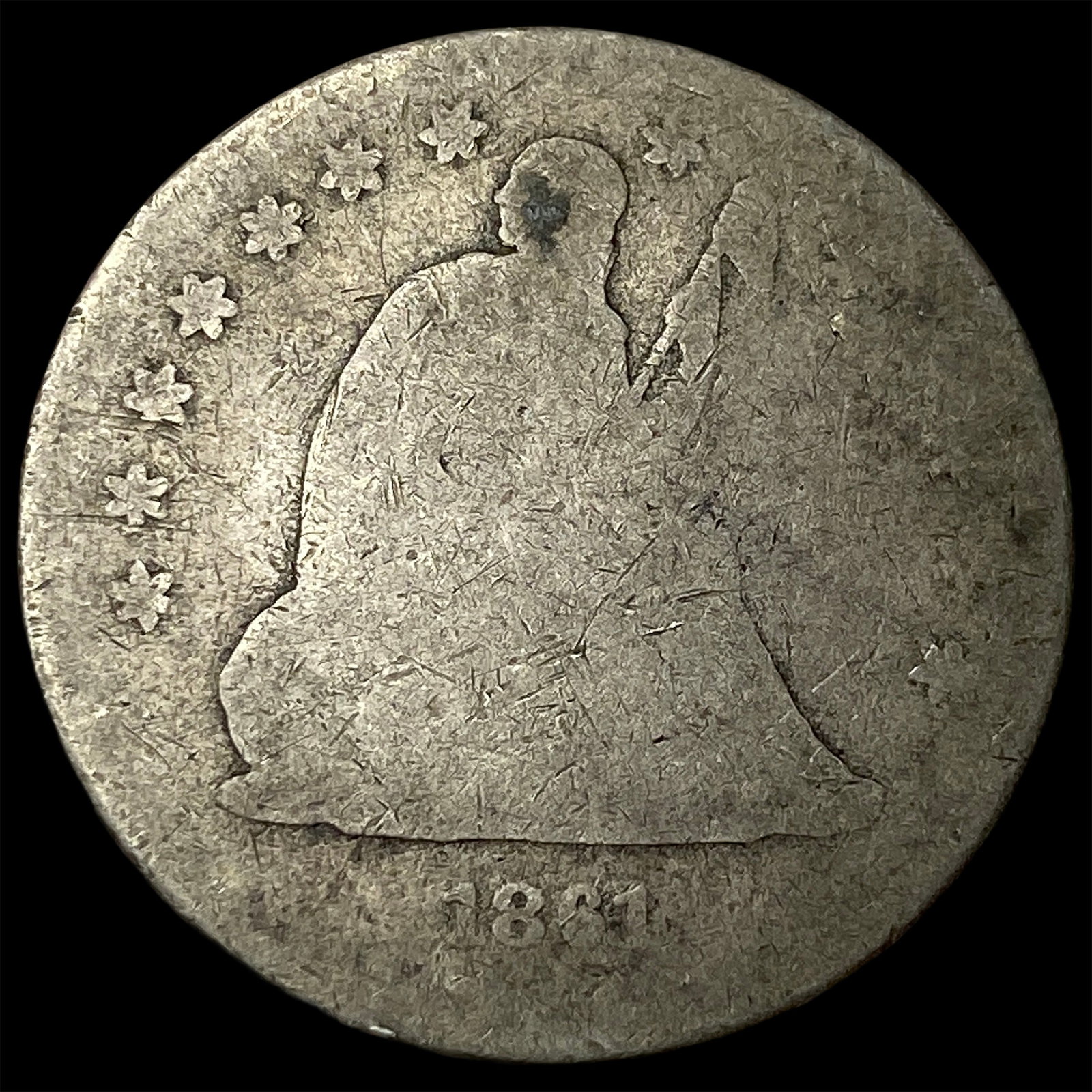 1841 Silver Seated Liberty Dime HIGH GRADE: 1841 Silver Seated Liberty Dime HIGH GRADE