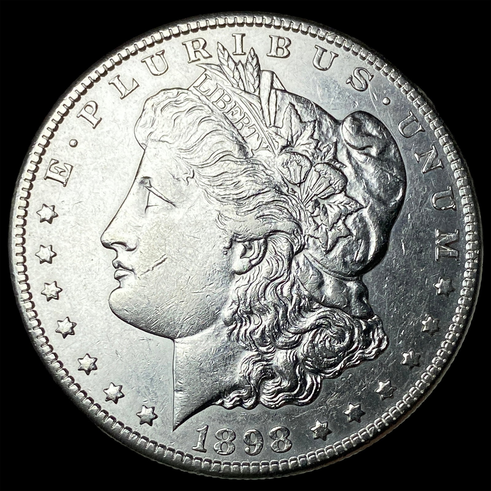 1898-S Silver Morgan Dollar CLOSELY UNCIRCULATED: 1898-S Silver Morgan Dollar CLOSELY UNCIRCULATED