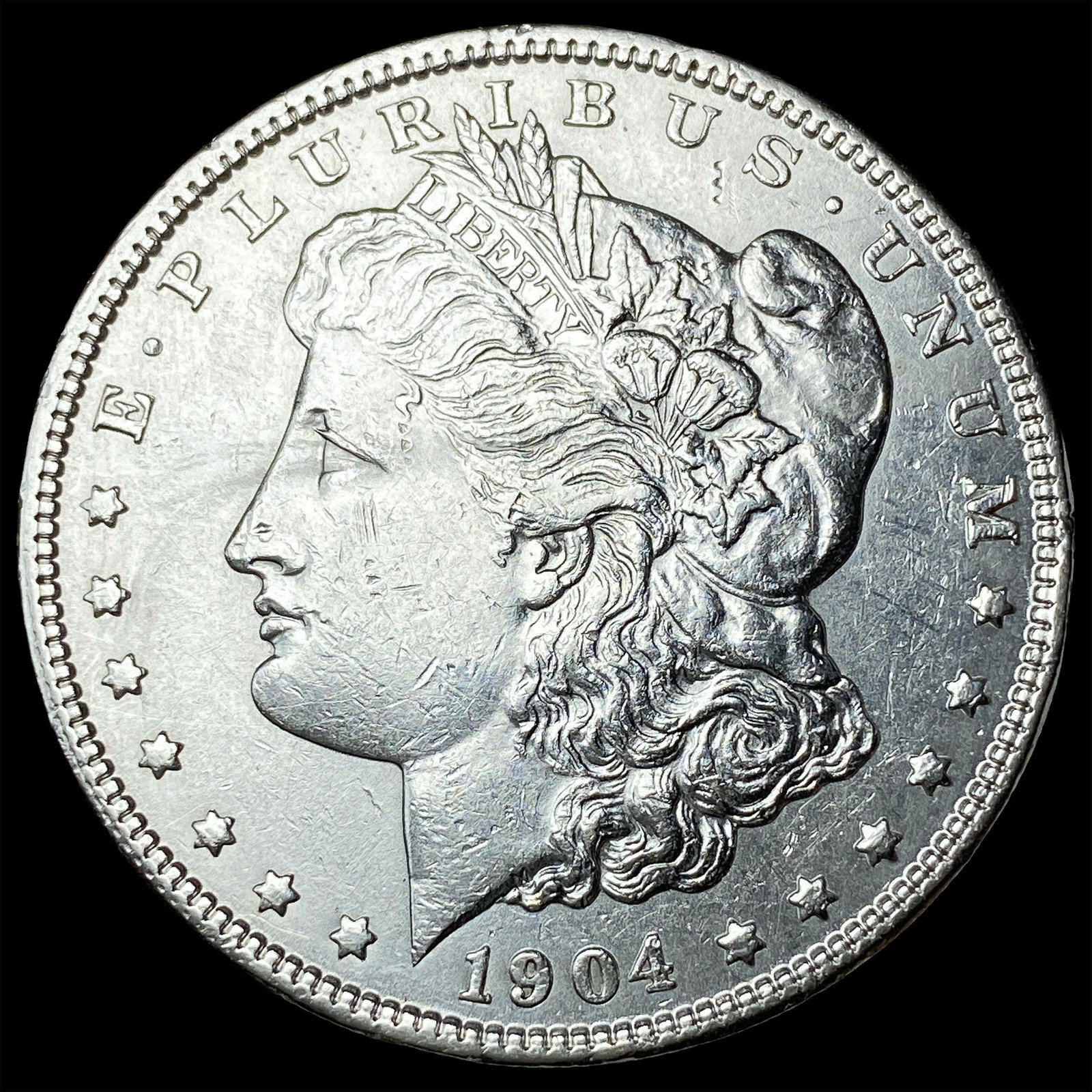 1904 Morgan Silver Dollar CLOSELY UNCIRCULATED: 1904 Morgan Silver Dollar CLOSELY UNCIRCULATED