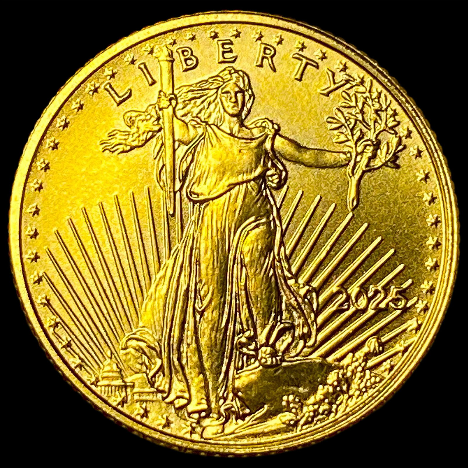 2015 1/10 oz Gold American Eagle $5 GEM BU (1 of 2)