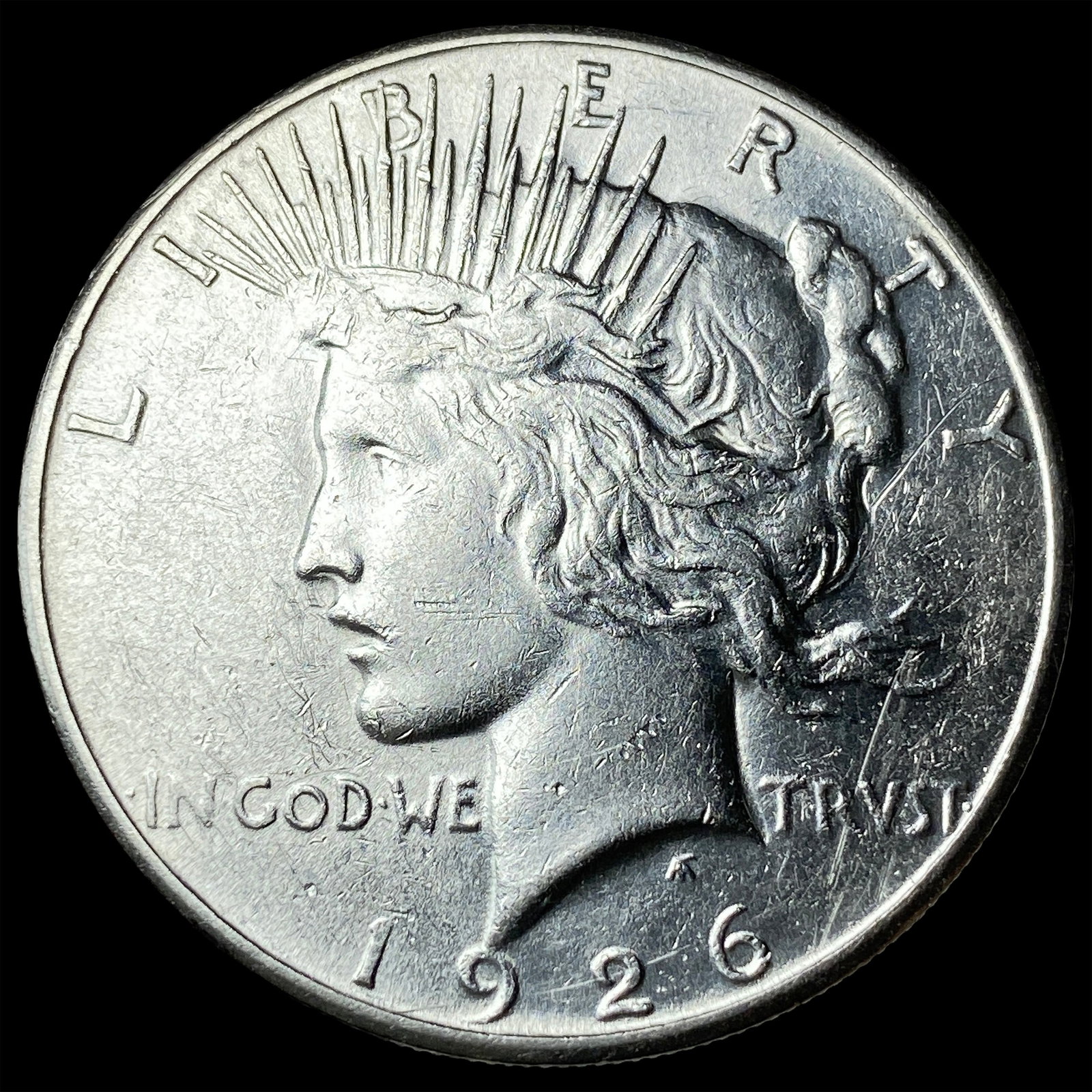 1926-S Silver Peace Dollar CLOSELY UNCIRCULATED: 1926-S Silver Peace Dollar CLOSELY UNCIRCULATED