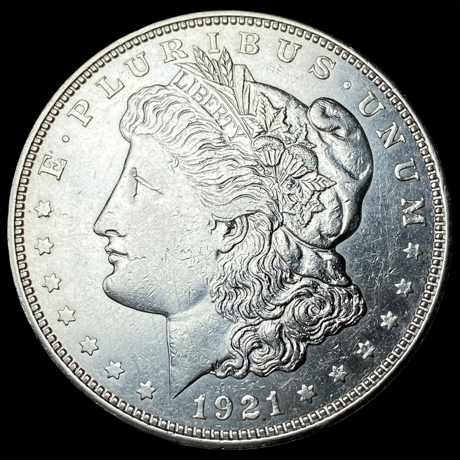 1921 Silver Morgan Dollar CLOSELY UNCIRCULATED: 1921 Silver Morgan Dollar CLOSELY UNCIRCULATED
