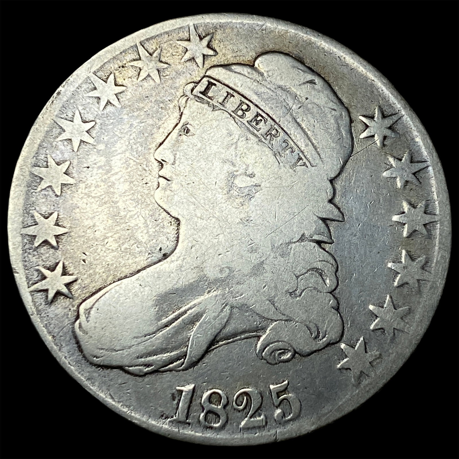 1825 Capped Bust Half Dollar NICELY CIRCULATED (1 of 2)