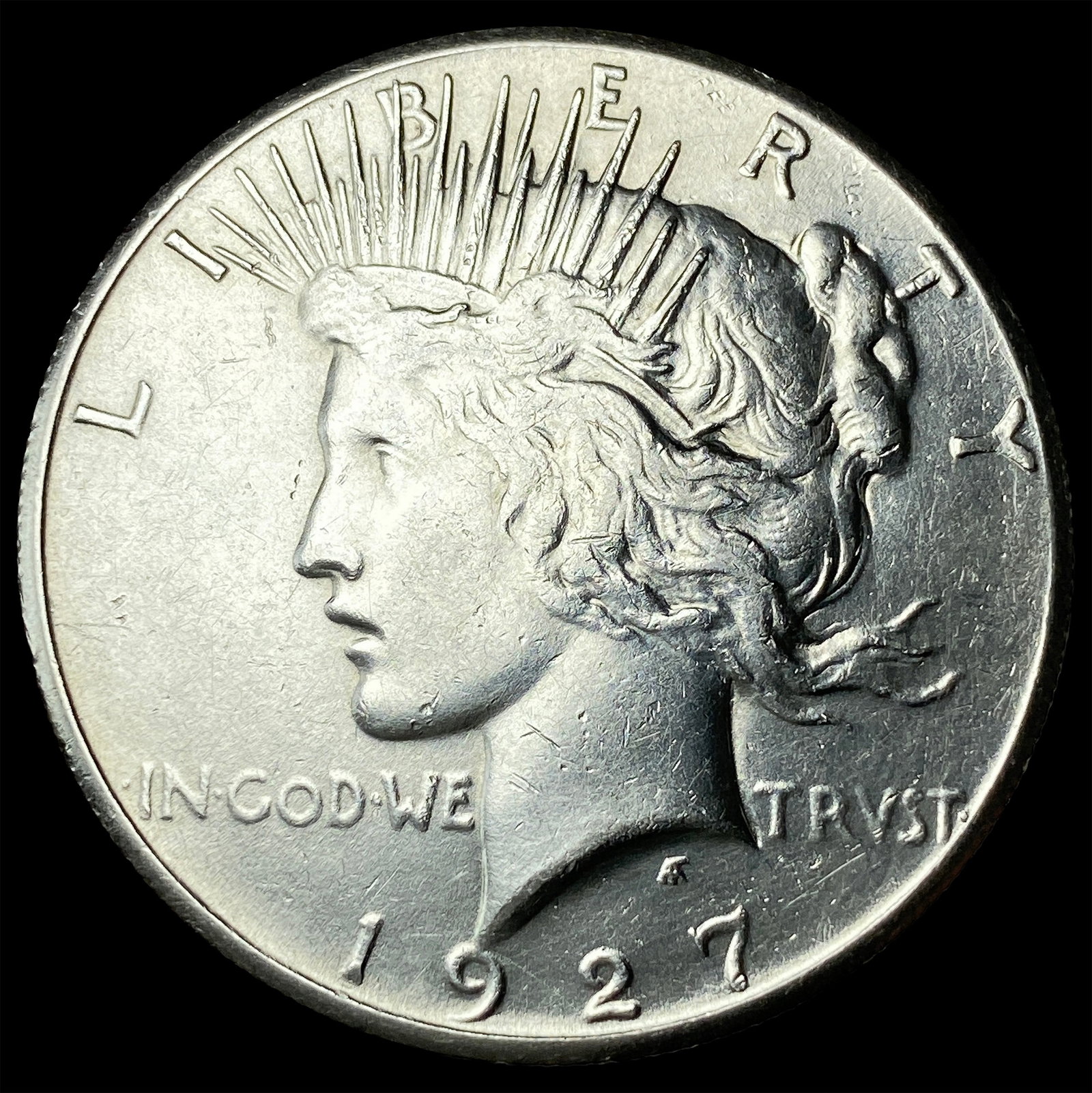 1927 Peace Silver Dollar CLOSELY UNCIRCULATED: 1927 Peace Silver Dollar CLOSELY UNCIRCULATED