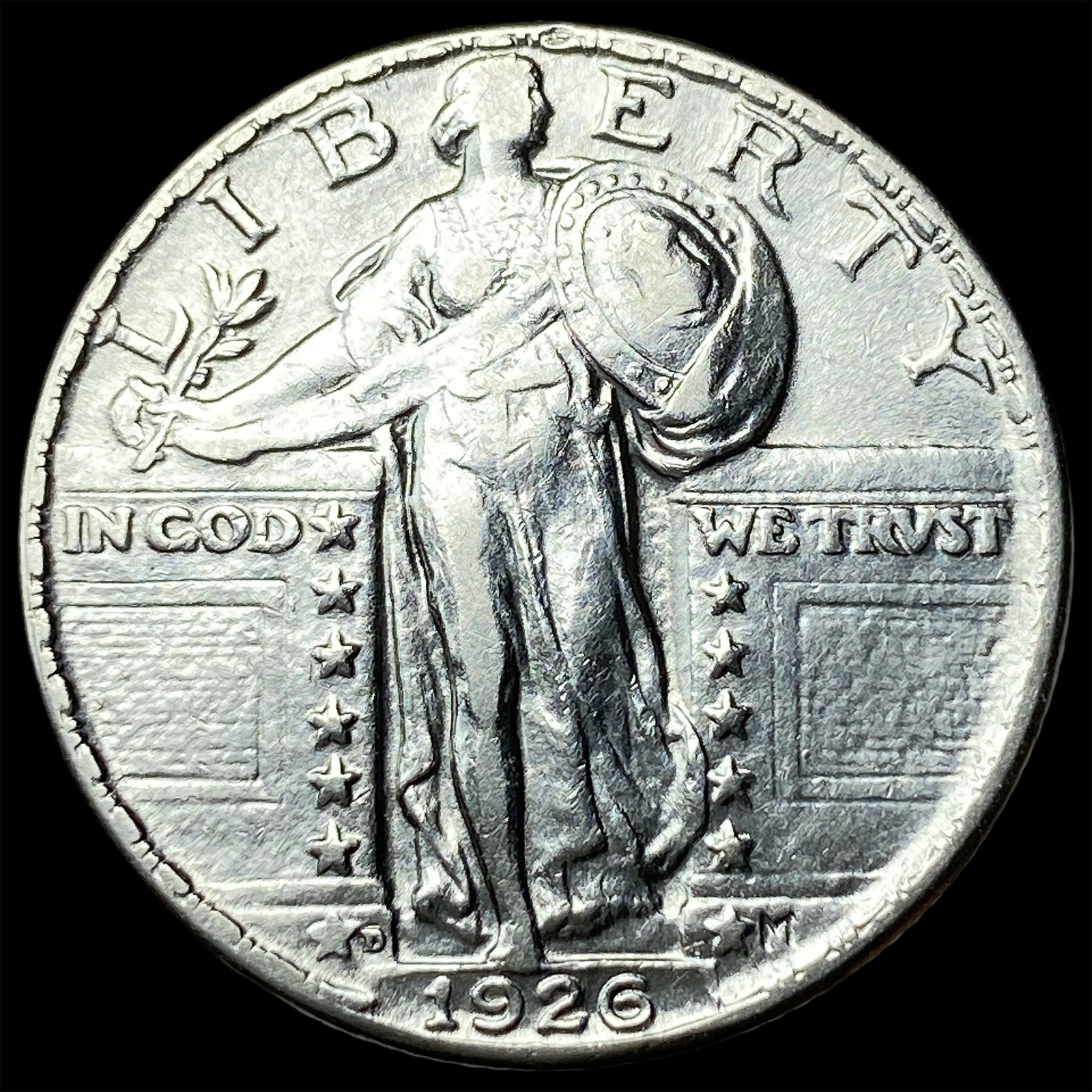 1926 Standing Liberty Quarter CLOSELY UNCIRCULATED: 1926 Standing Liberty Quarter CLOSELY UNCIRCULATED
