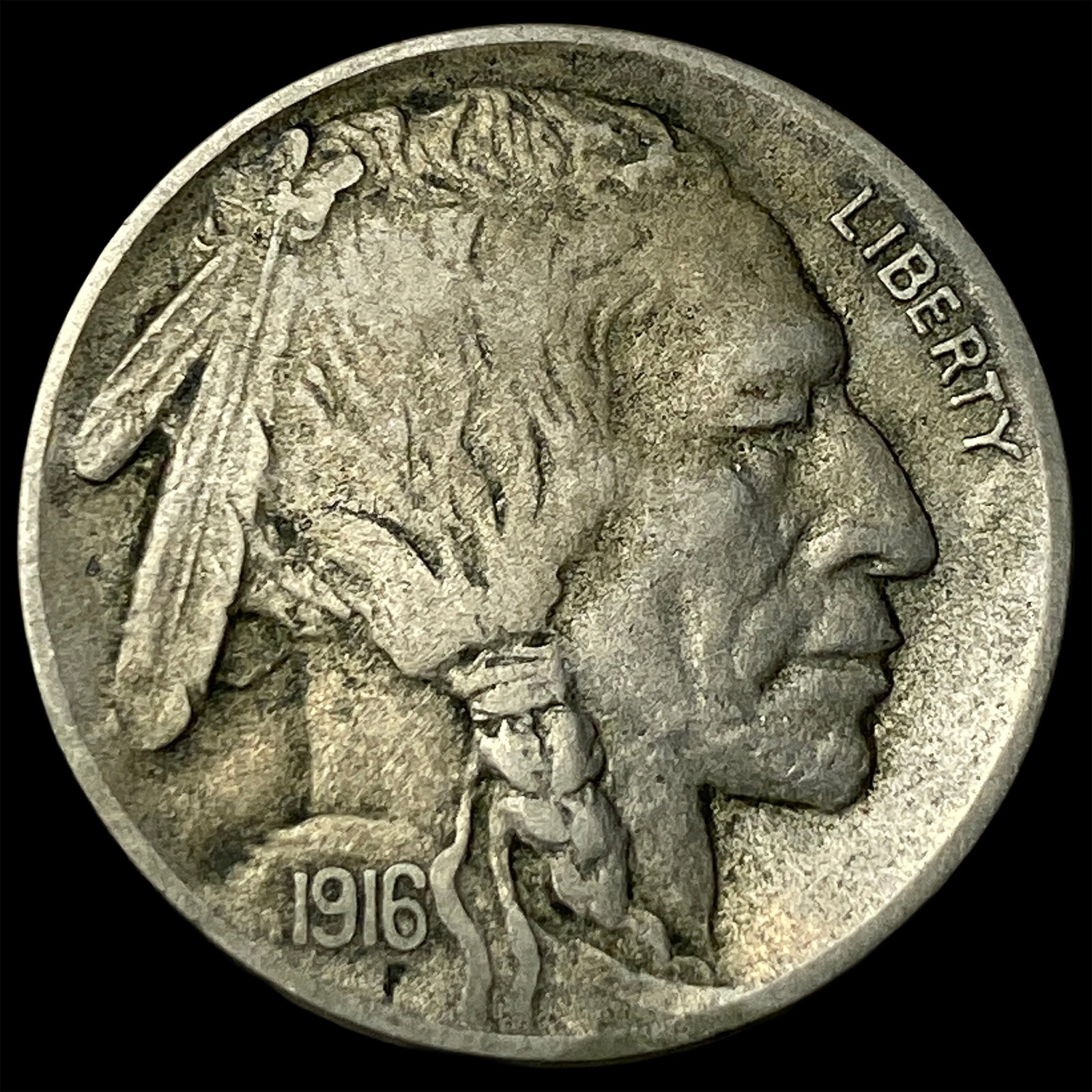 1916-D Buffalo Nickel NEARLY UNCIRCULATED: 1916-D Buffalo Nickel NEARLY UNCIRCULATED
