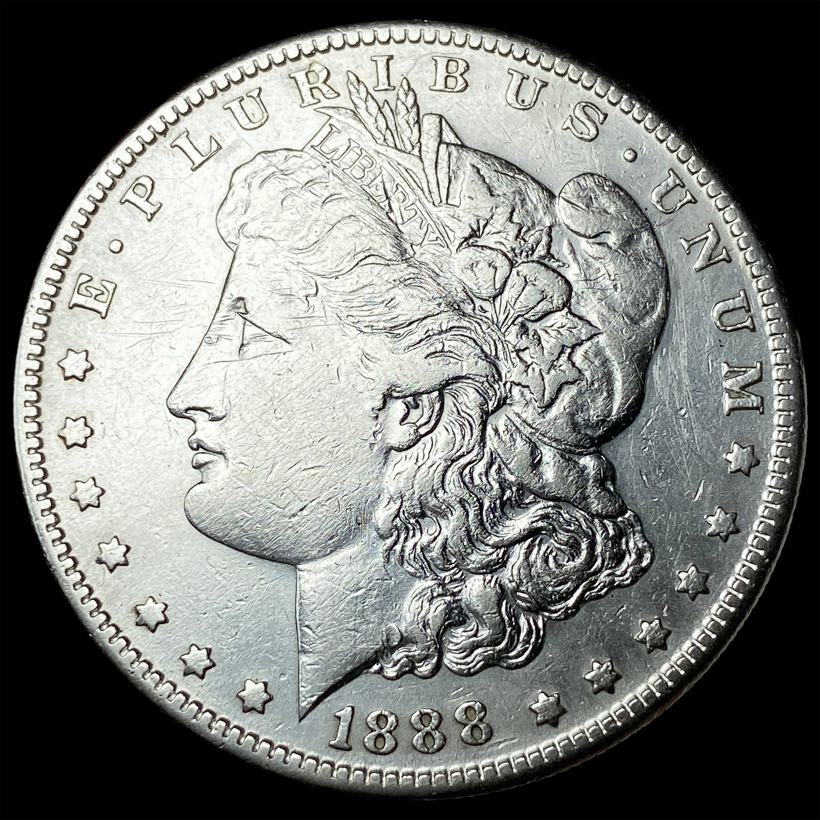 1888-S Silver Morgan Dollar CLOSELY UNCIRCULATED: 1888-S Silver Morgan Dollar CLOSELY UNCIRCULATED