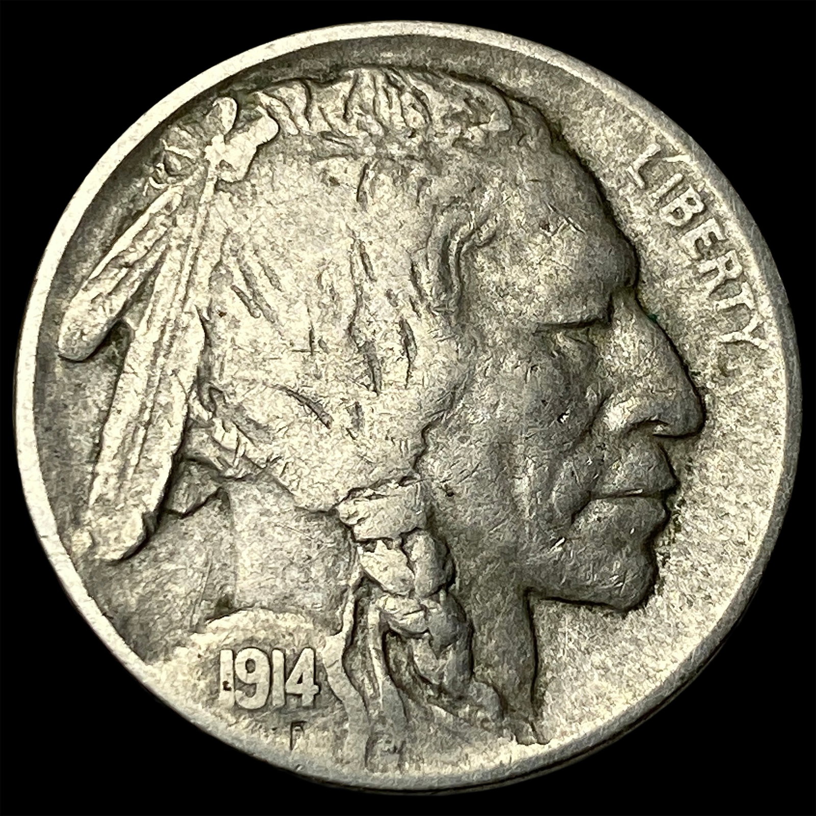 1914-D Buffalo Nickel LIGHTLY CIRCULATED: 1914-D Buffalo Nickel LIGHTLY CIRCULATED