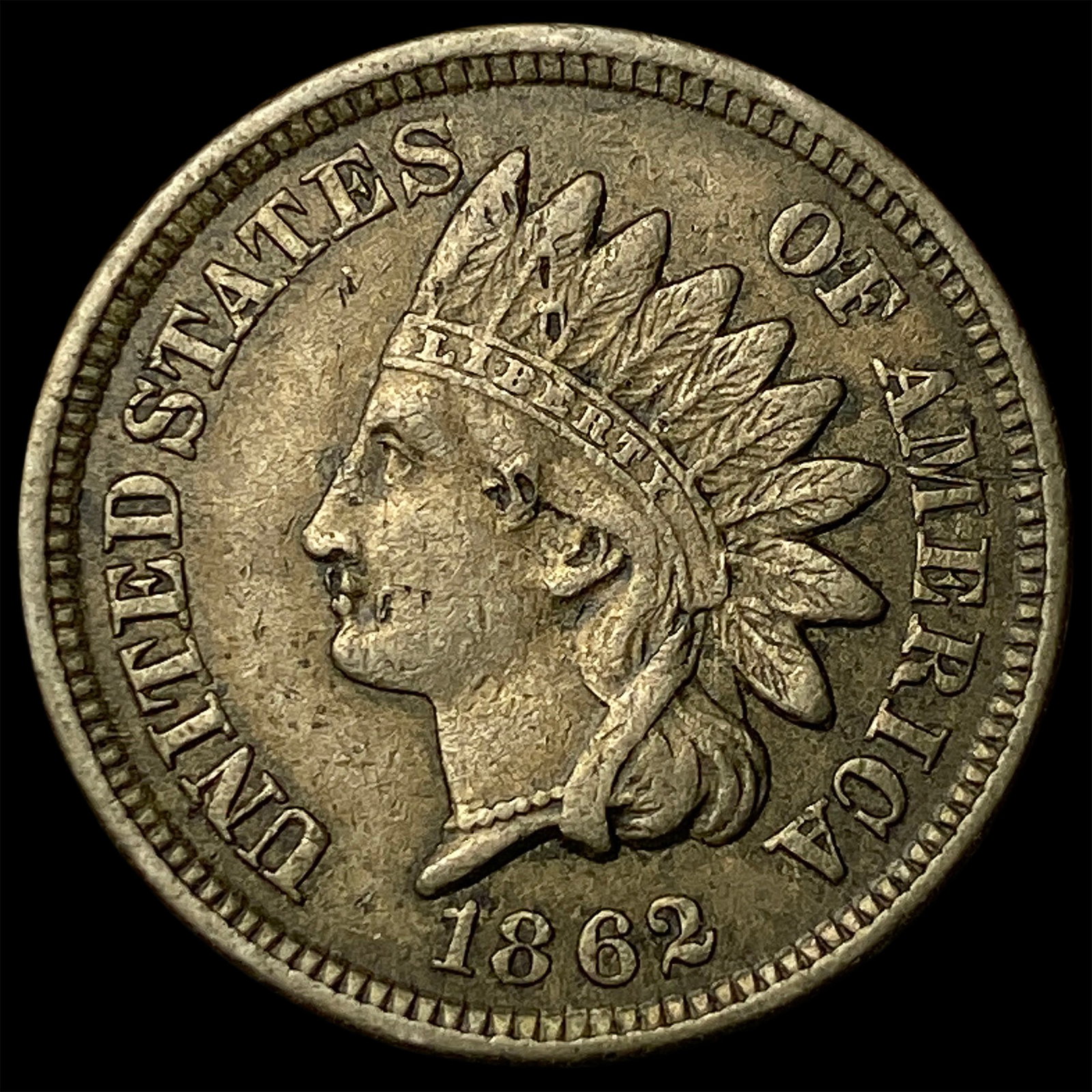 1862 Indian Head Cent NEARLY UNCIRCULATED: 1862 Indian Head Cent NEARLY UNCIRCULATED
