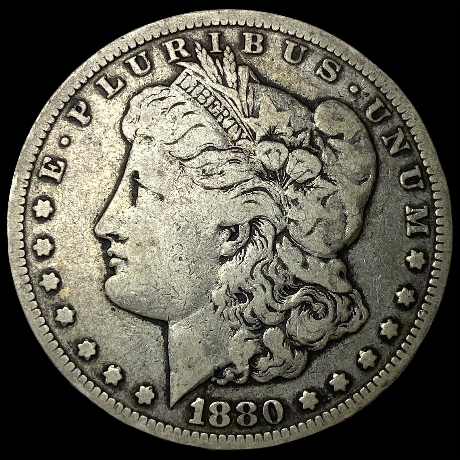 1880-CC Silver Morgan Dollar LIGHTLY CIRCULATED (1 of 2)