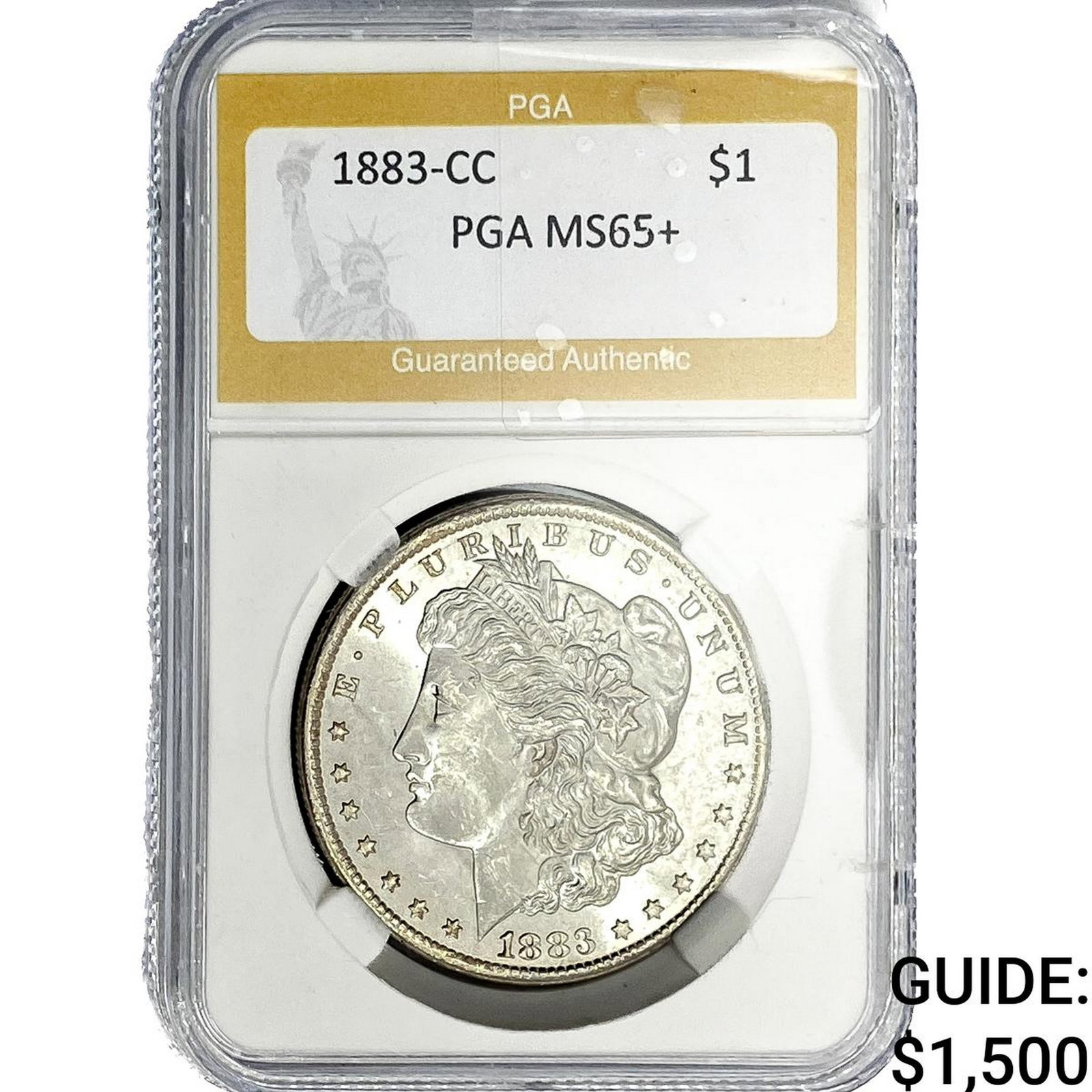 1883 Morgan Silver Dollar PGA MS65+ (1 of 2)