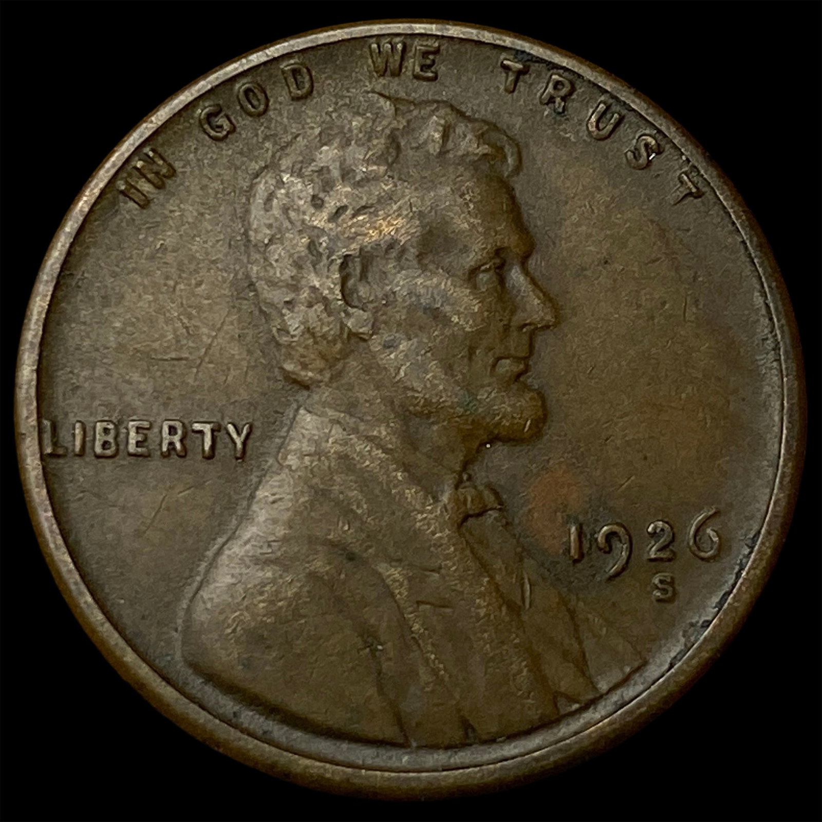 1926-S Lincoln Wheat Cent NEARLY UNCIRCULATED (1 of 2)