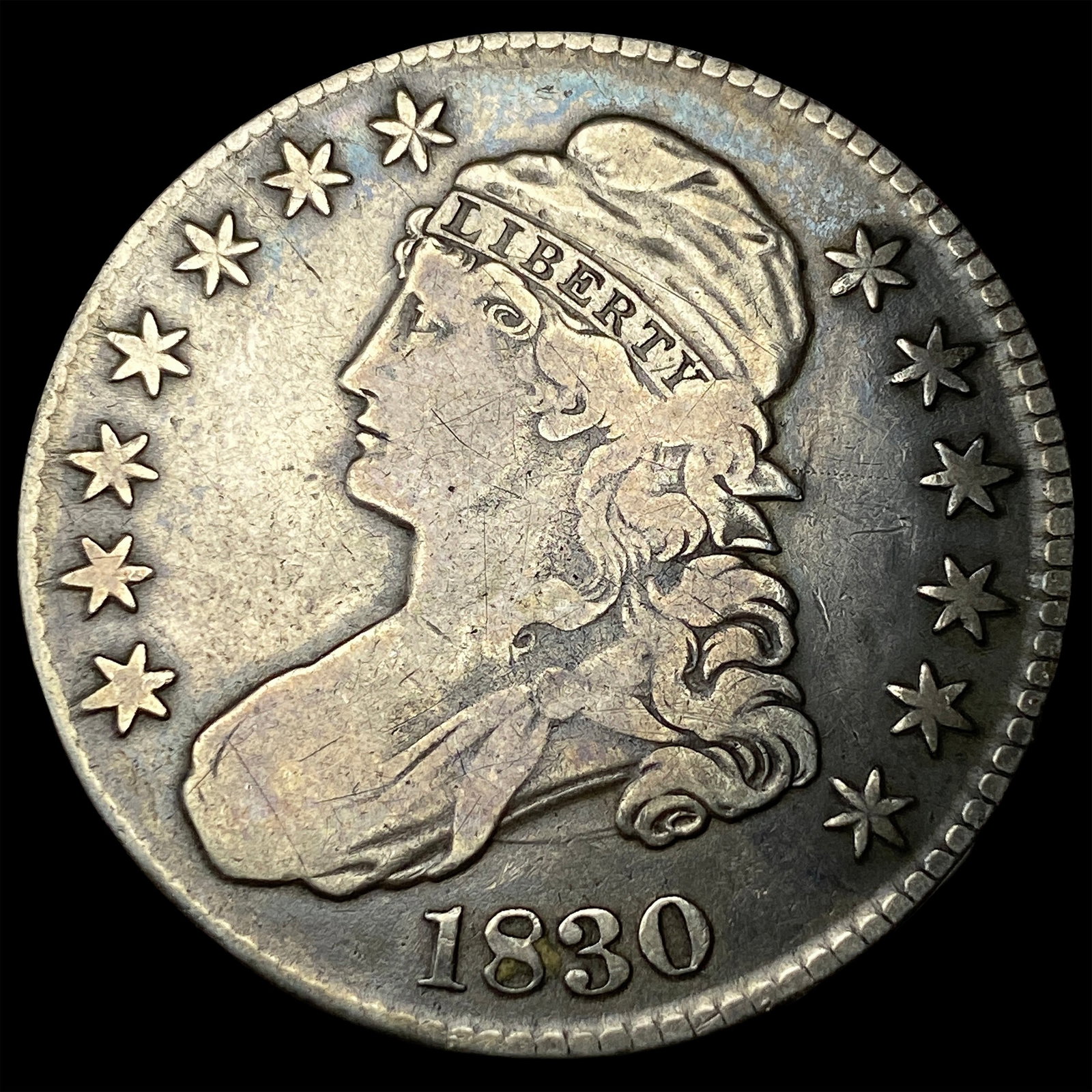 1830 Capped Bust Half Dollar LIGHTLY CIRCULATED (1 of 2)