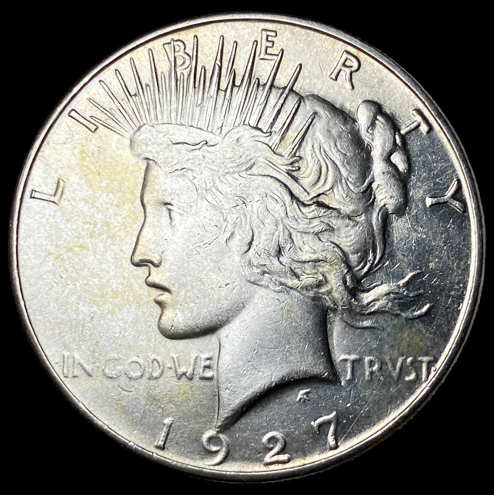 1927-S Silver Peace Dollar CHOICE AU (1 of 2)