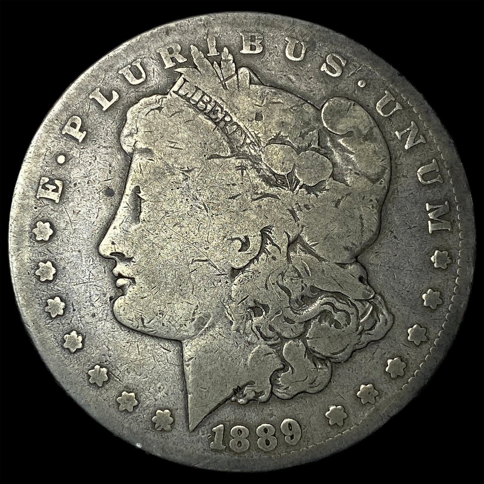 1889-CC Silver Morgan Dollar NICELY CIRCULATED: 1889-CC Silver Morgan Dollar NICELY CIRCULATED