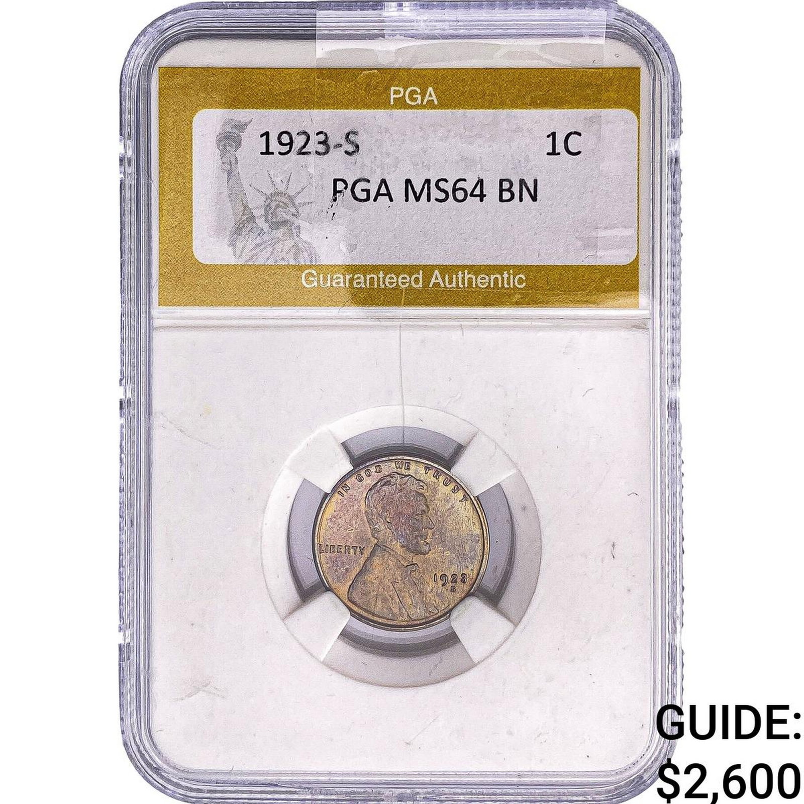 1923-S Wheat Cent PGA MS64 BN (1 of 2)
