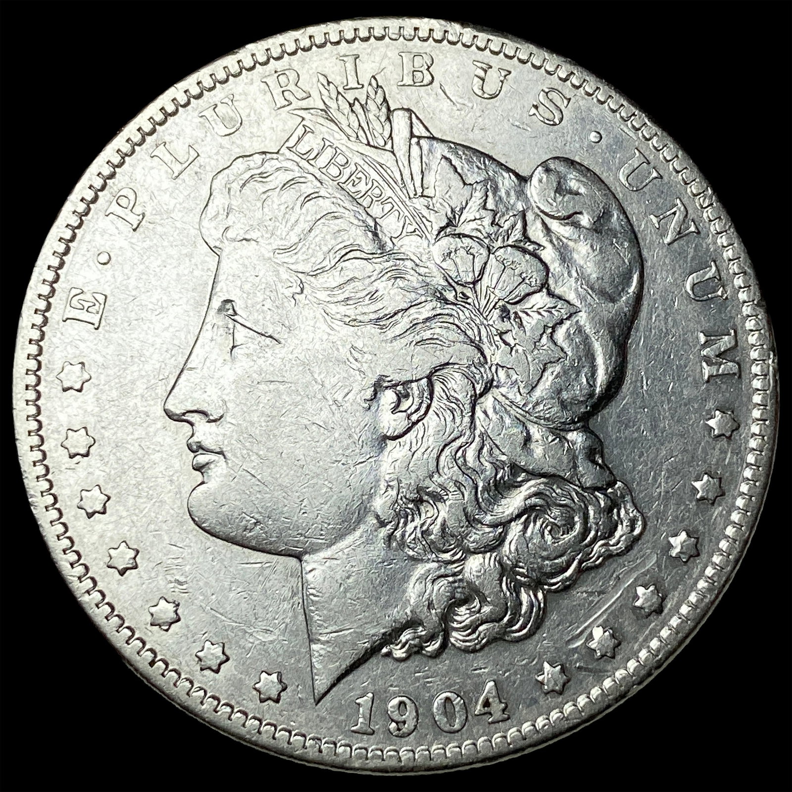 1904-S Silver Morgan Dollar NEARLY UNCIRCULATED: 1904-S Silver Morgan Dollar NEARLY UNCIRCULATED