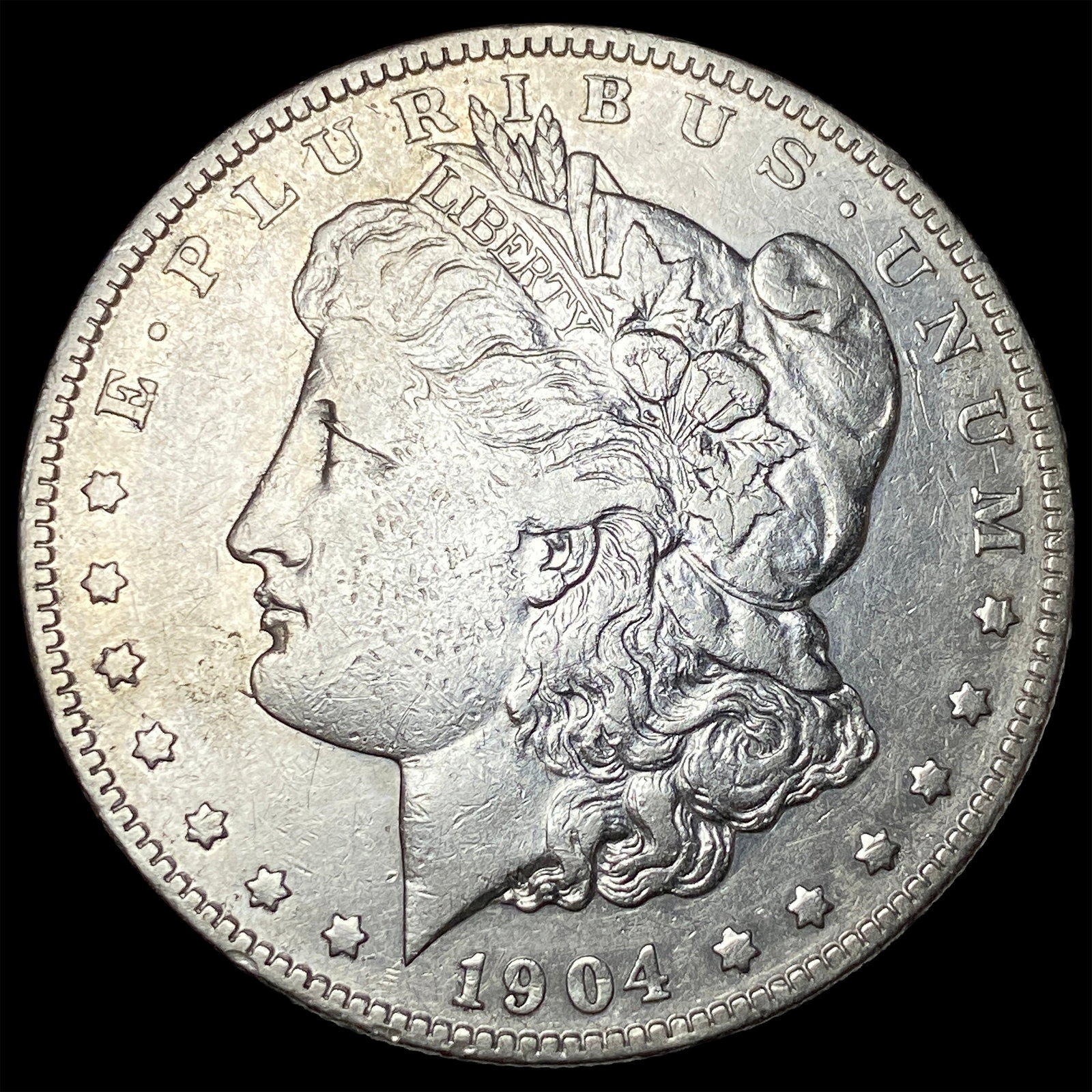 1904-S Silver Morgan Dollar NEARLY UNCIRCULATED: 1904-S Silver Morgan Dollar NEARLY UNCIRCULATED