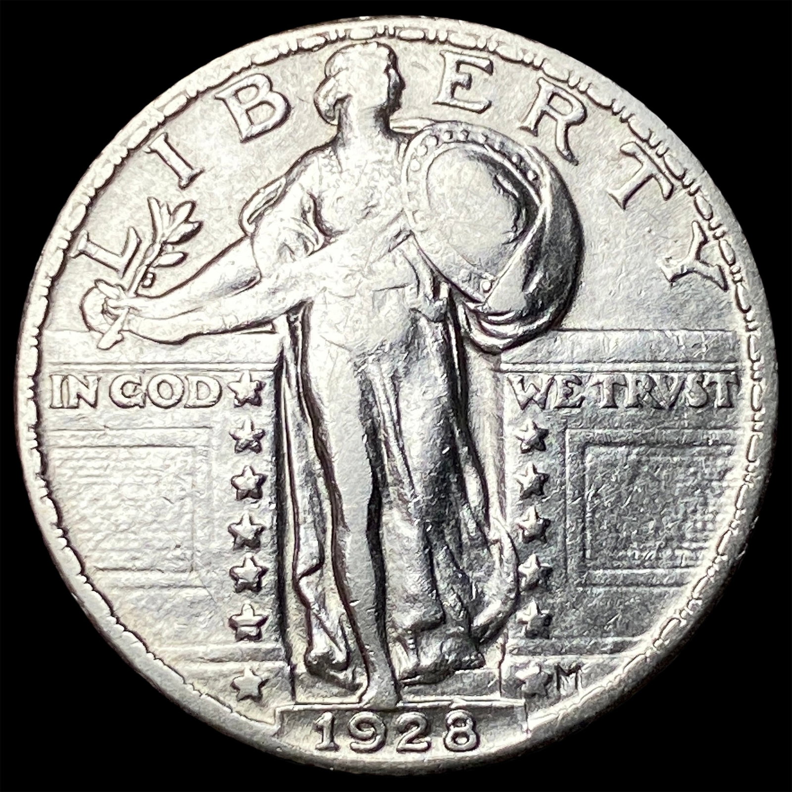 1928 Standing Liberty Silver Quarter NEARLY UNCIRCULATED (1 of 2)