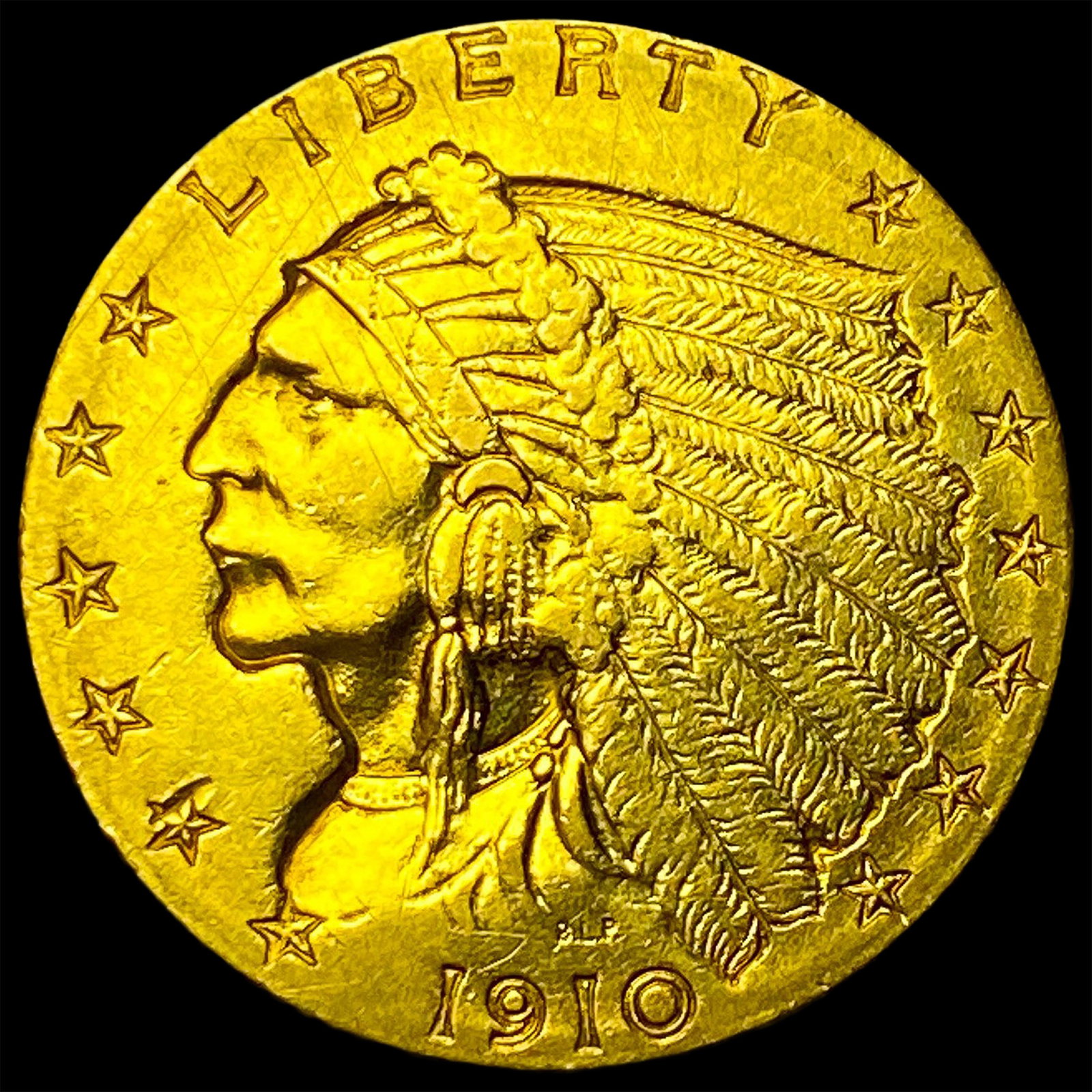 1910 Indian Head $2.5 Gold Quarter Eagle UNCIRCULATED (1 of 2)