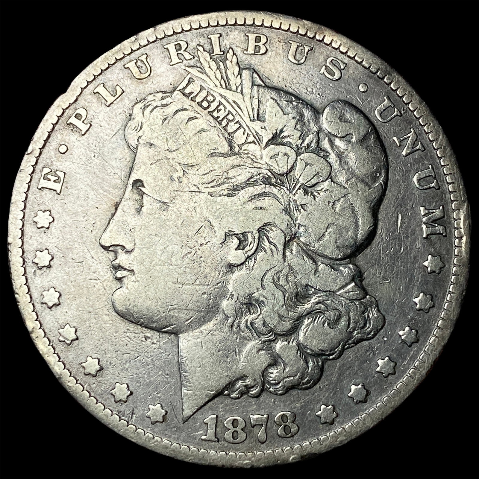 1878 Silver Morgan Dollar LIGHTLY CIRCULATED: 1878 Silver Morgan Dollar LIGHTLY CIRCULATED