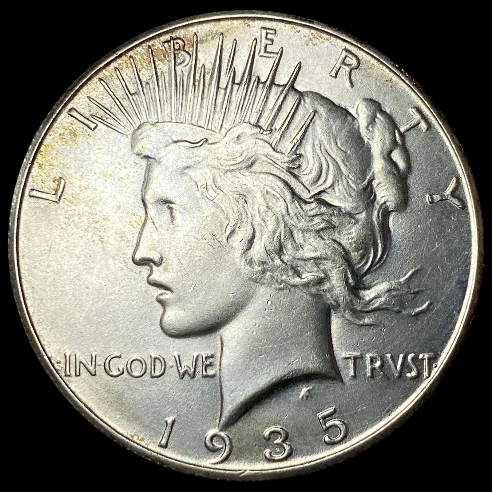 1935-S Silver Peace Dollar CLOSELY UNCIRCULATED (1 of 2)