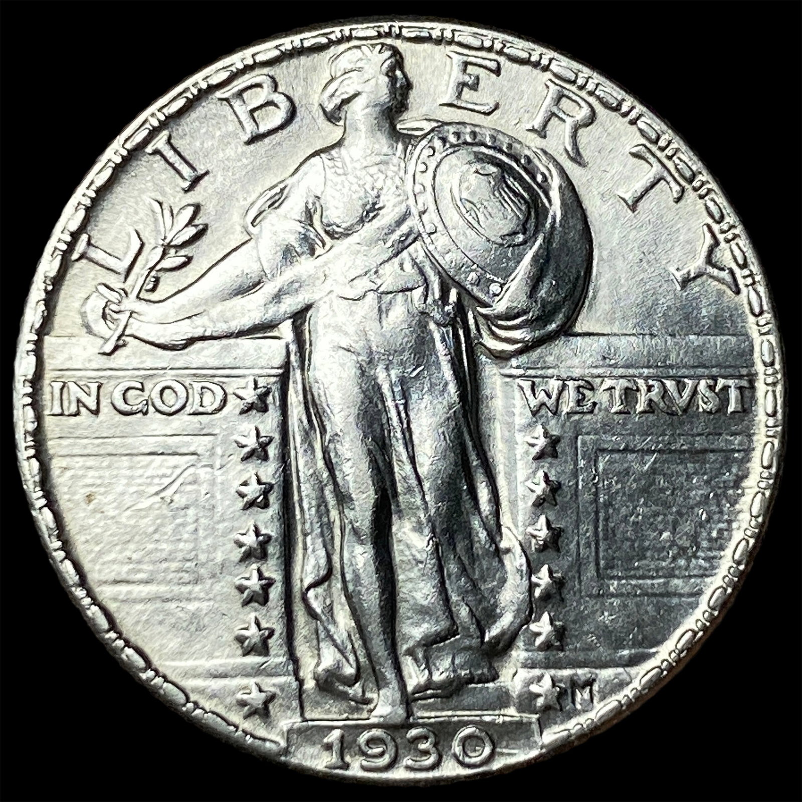 1930-S Silver Standing Liberty Quarter UNCIRCULATED: 1930-S Silver Standing Liberty Quarter UNCIRCULATED