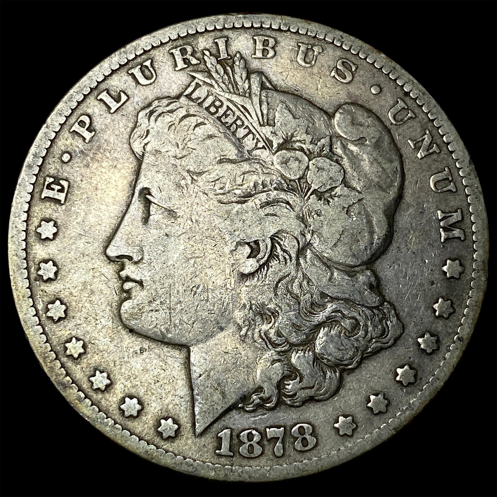 1878-CC Silver Morgan Dollar LIGHTLY CIRCULATED: 1878-CC Silver Morgan Dollar LIGHTLY CIRCULATED