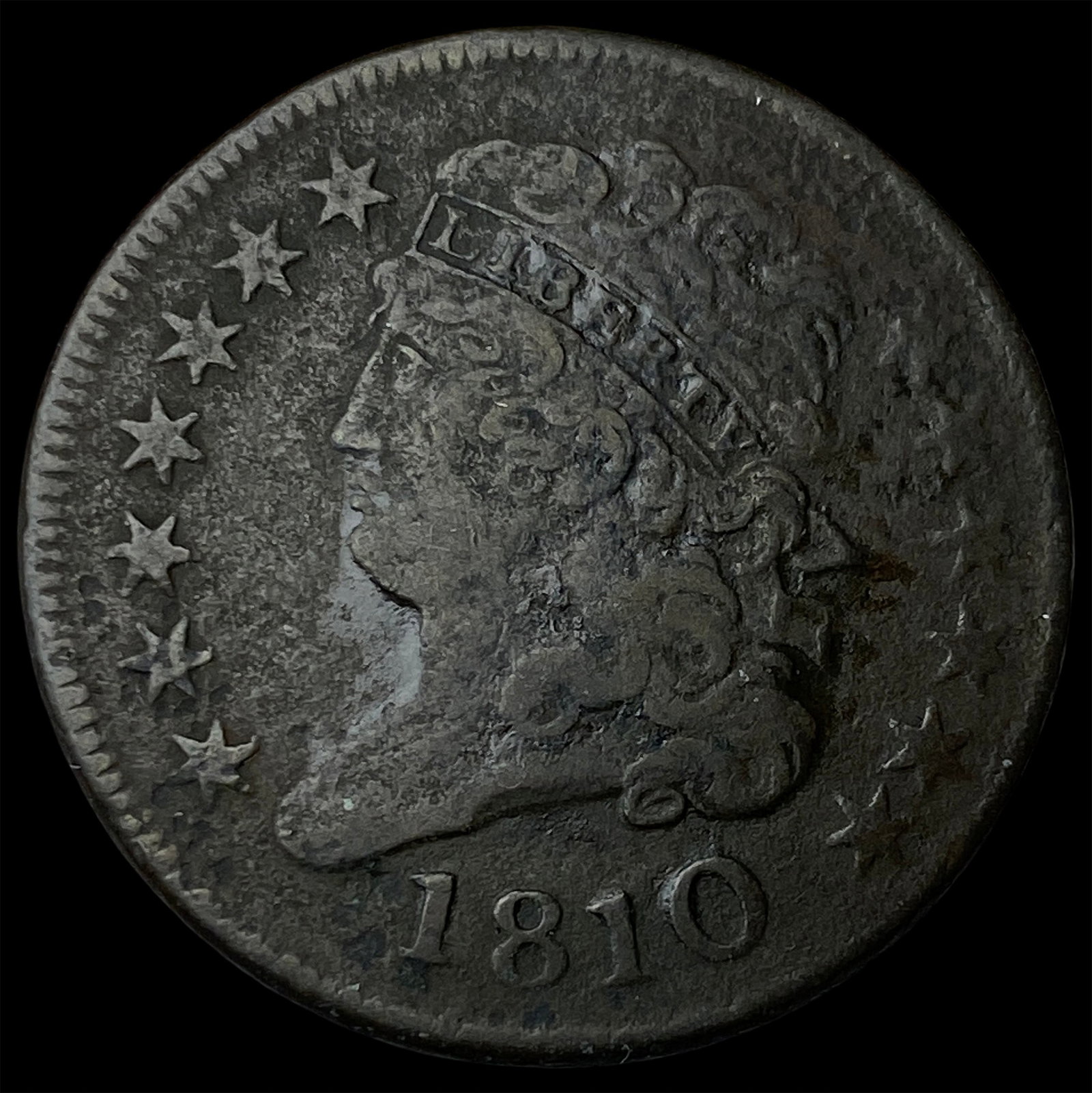 1810 Classic Head Half Cent NEARLY UNCIRCULATED: 1810 Classic Head Half Cent NEARLY UNCIRCULATED