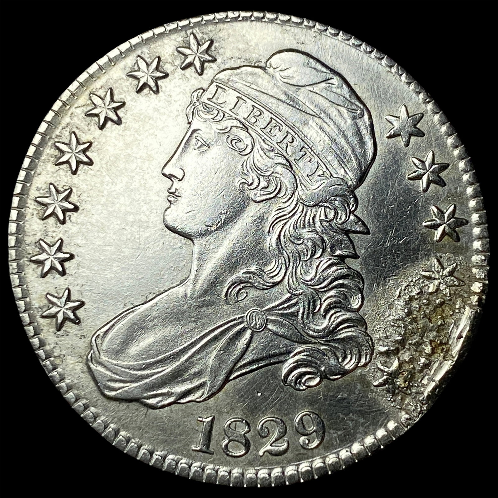 1829 Capped Bust Half Dollar HIGH GRADE (1 of 2)