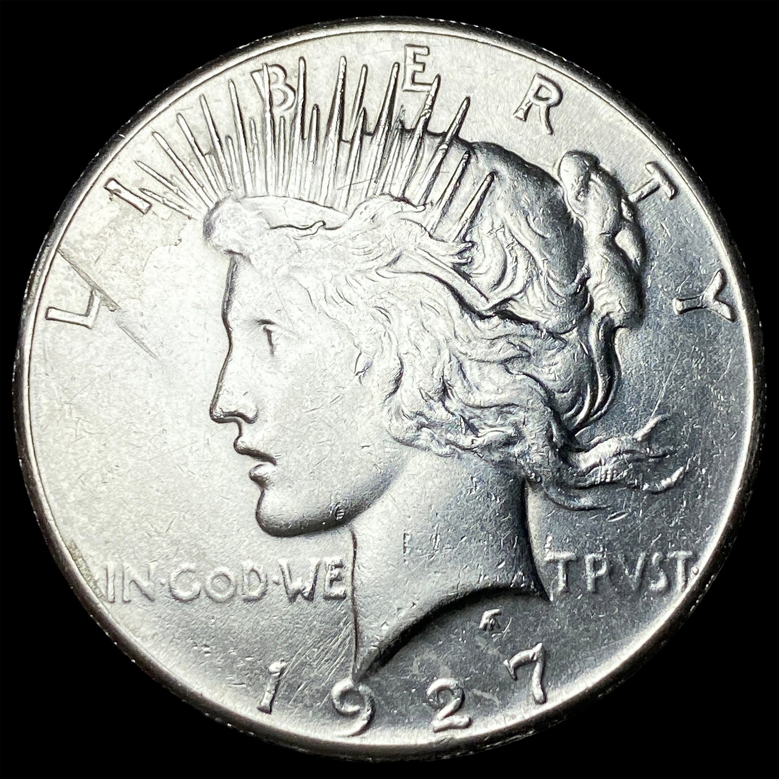 1927 Peace Silver Dollar CLOSELY UNCIRCULATED (1 of 2)