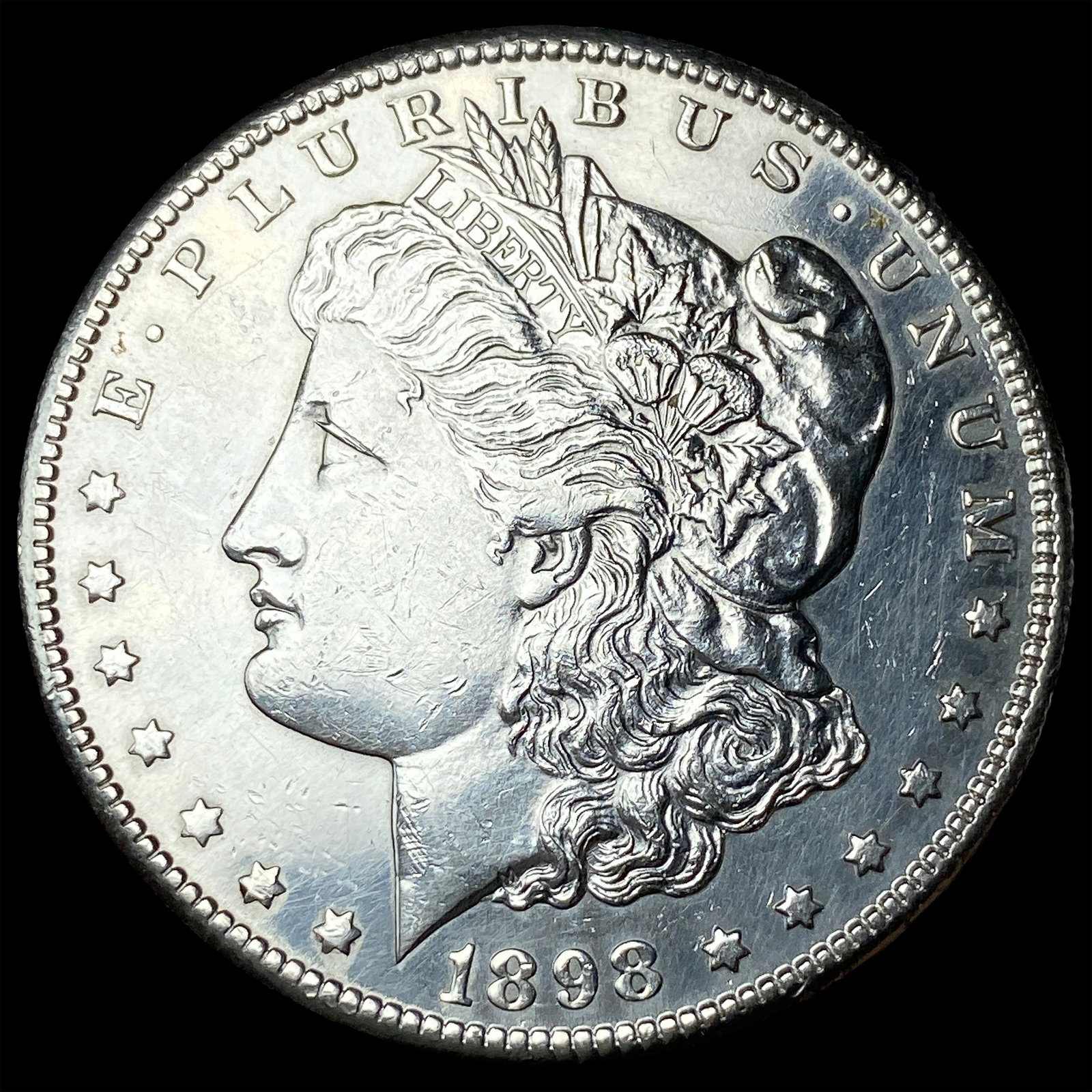 1898-S Silver Morgan Dollar CLOSELY UNCIRCULATED: 1898-S Silver Morgan Dollar CLOSELY UNCIRCULATED