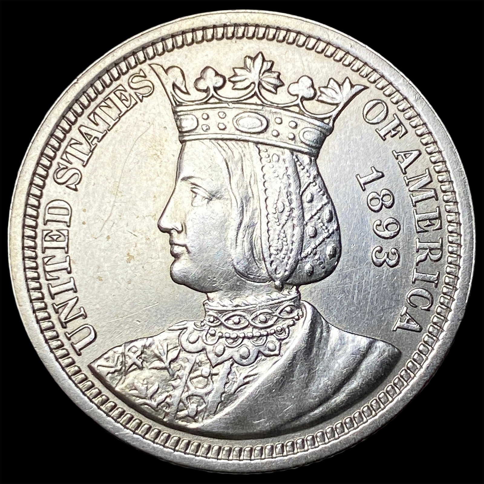 1893 Columbian Exposition Half Dollar Token CLOSELY UNCIRCULATED (1 of 2)