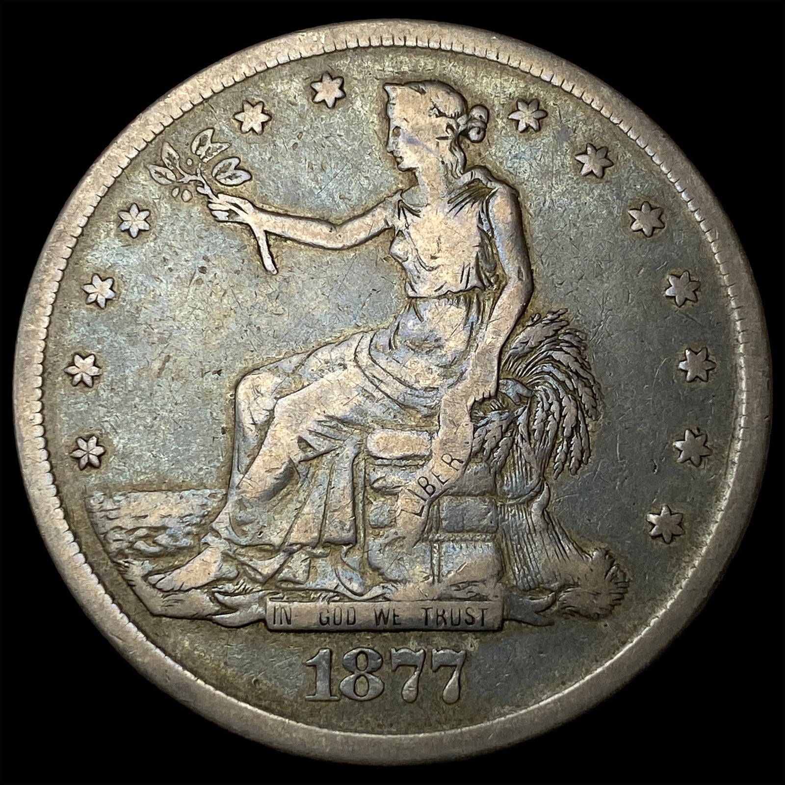 1877-S Silver Trade Dollar LIGHTLY CIRCULATED (1 of 2)