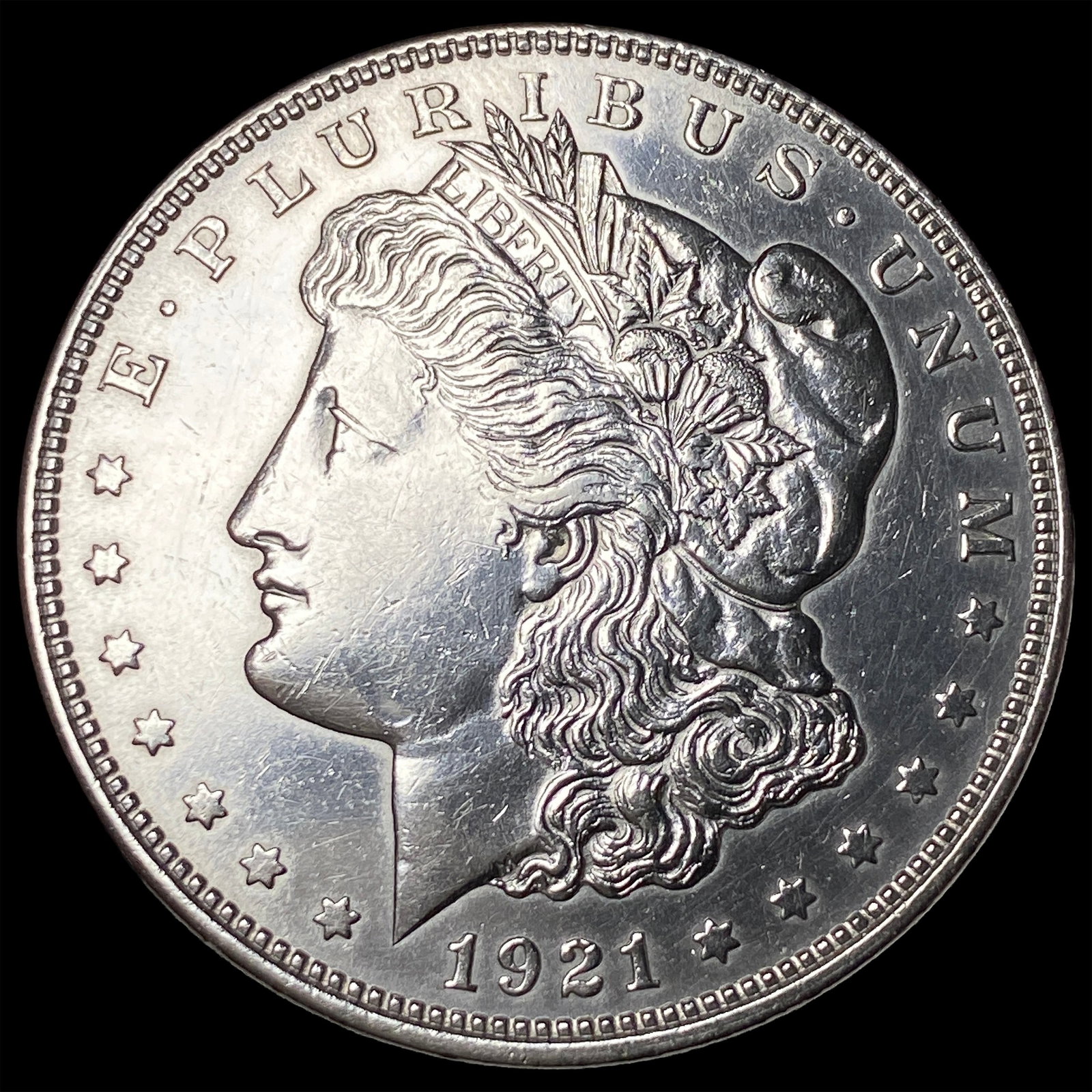 1921 Morgan Silver Dollar CLOSELY UNCIRCULATED: 1921 Morgan Silver Dollar CLOSELY UNCIRCULATED