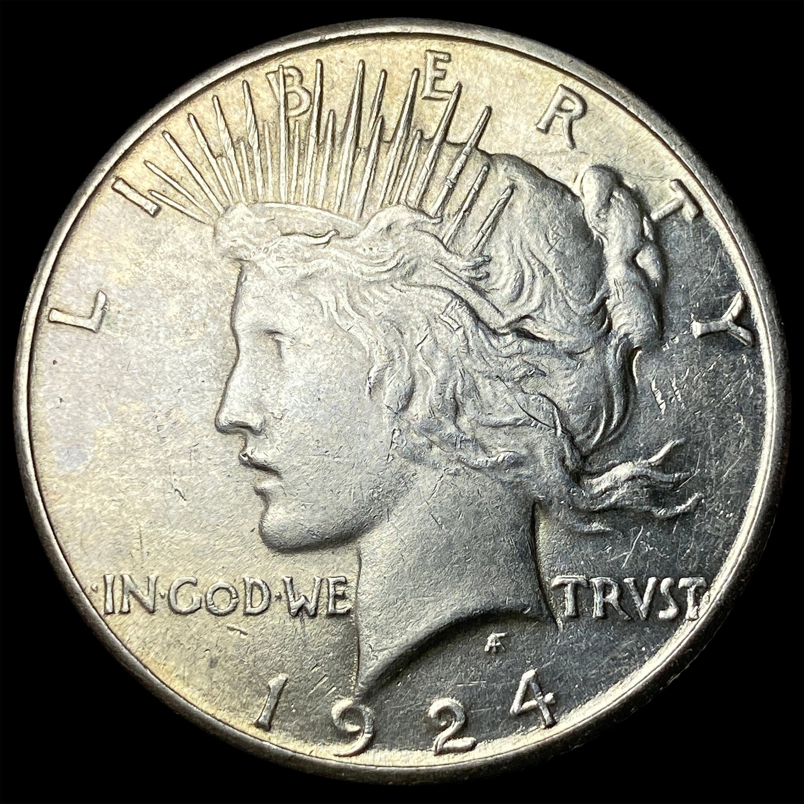 1924 Peace Silver Dollar CHOICE AU (1 of 2)