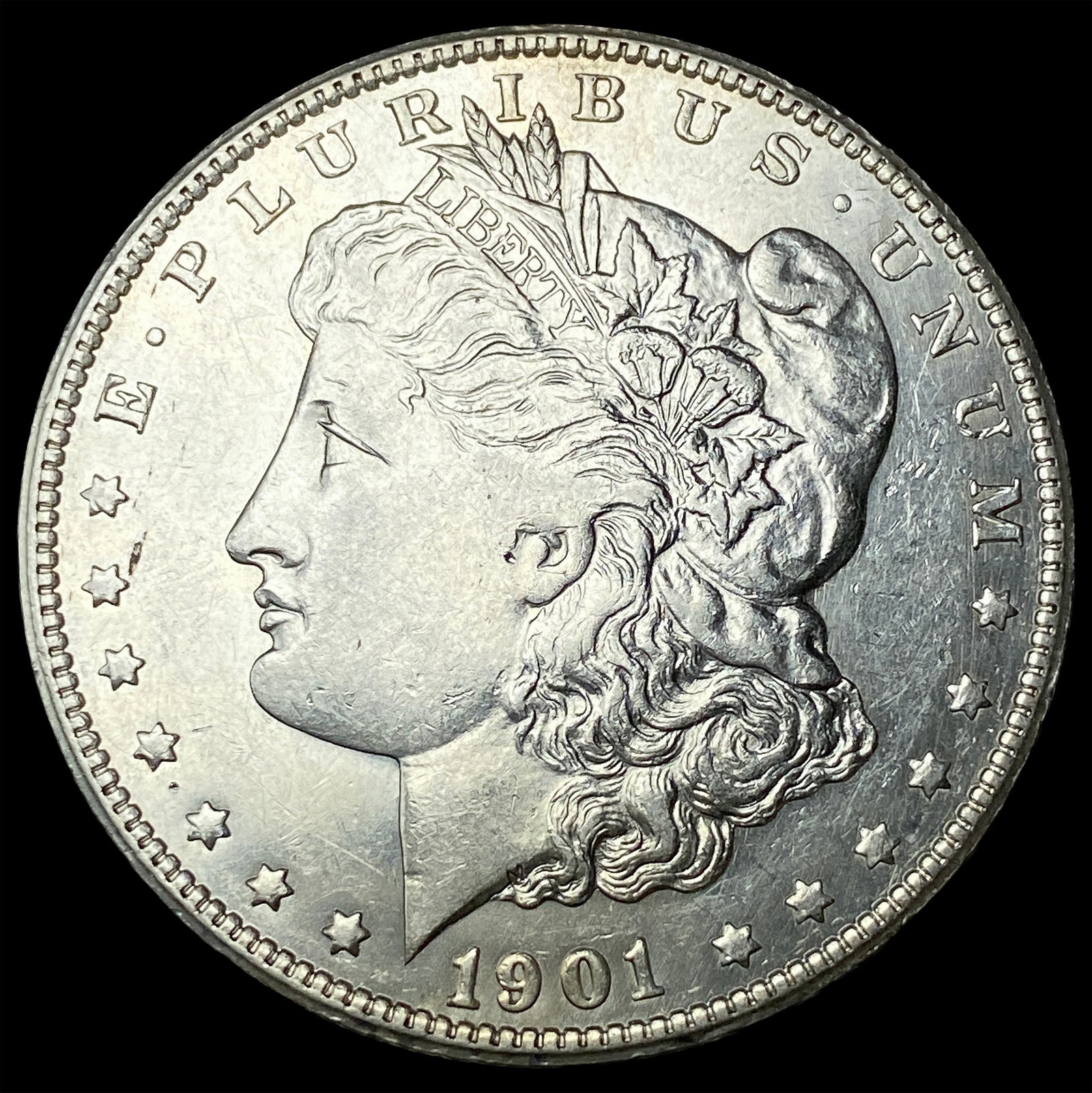 1901-S Silver Morgan Dollar CLOSELY UNCIRCULATED: 1901-S Silver Morgan Dollar CLOSELY UNCIRCULATED