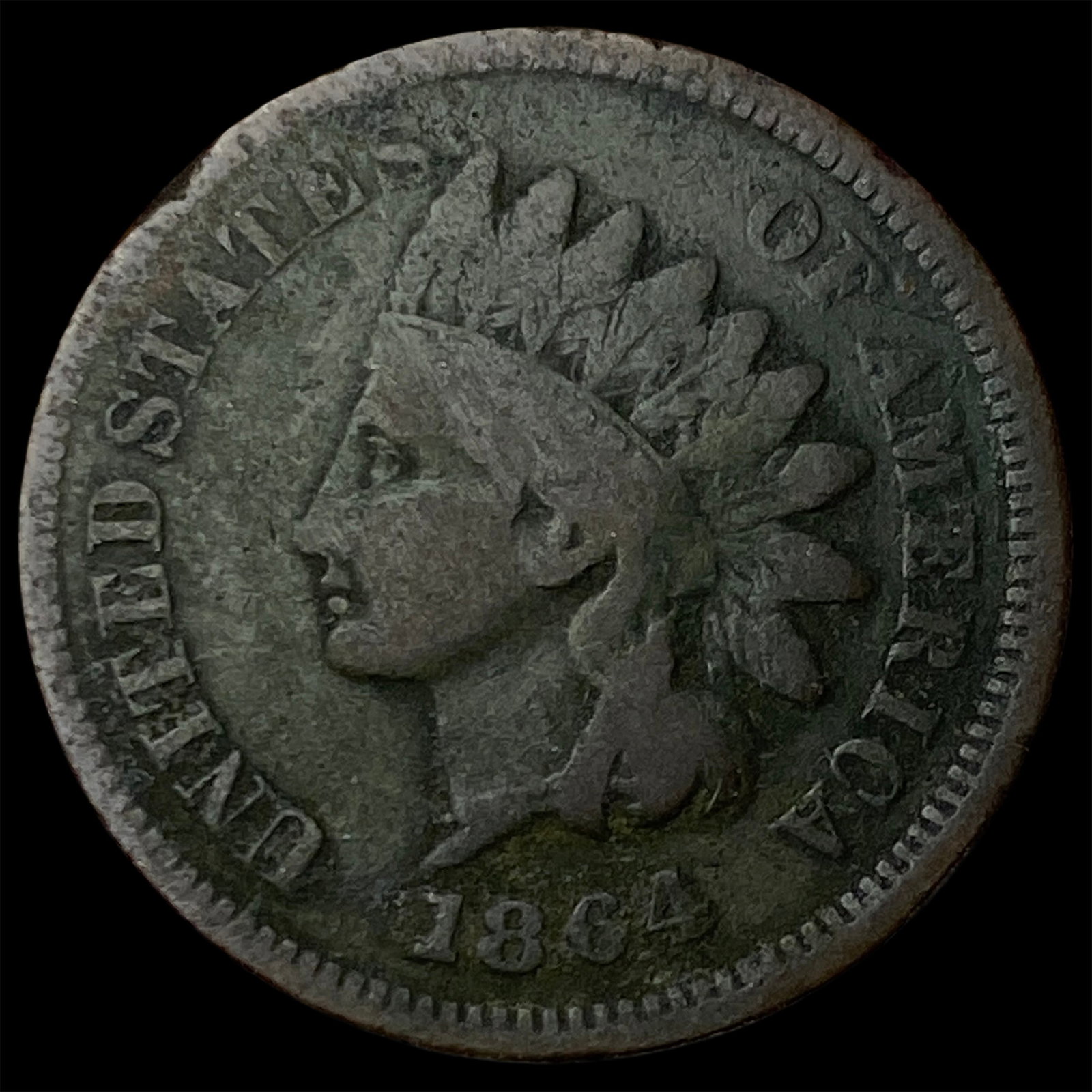 1864 Bronze Indian Head Cent NICELY CIRCULATED (1 of 2)