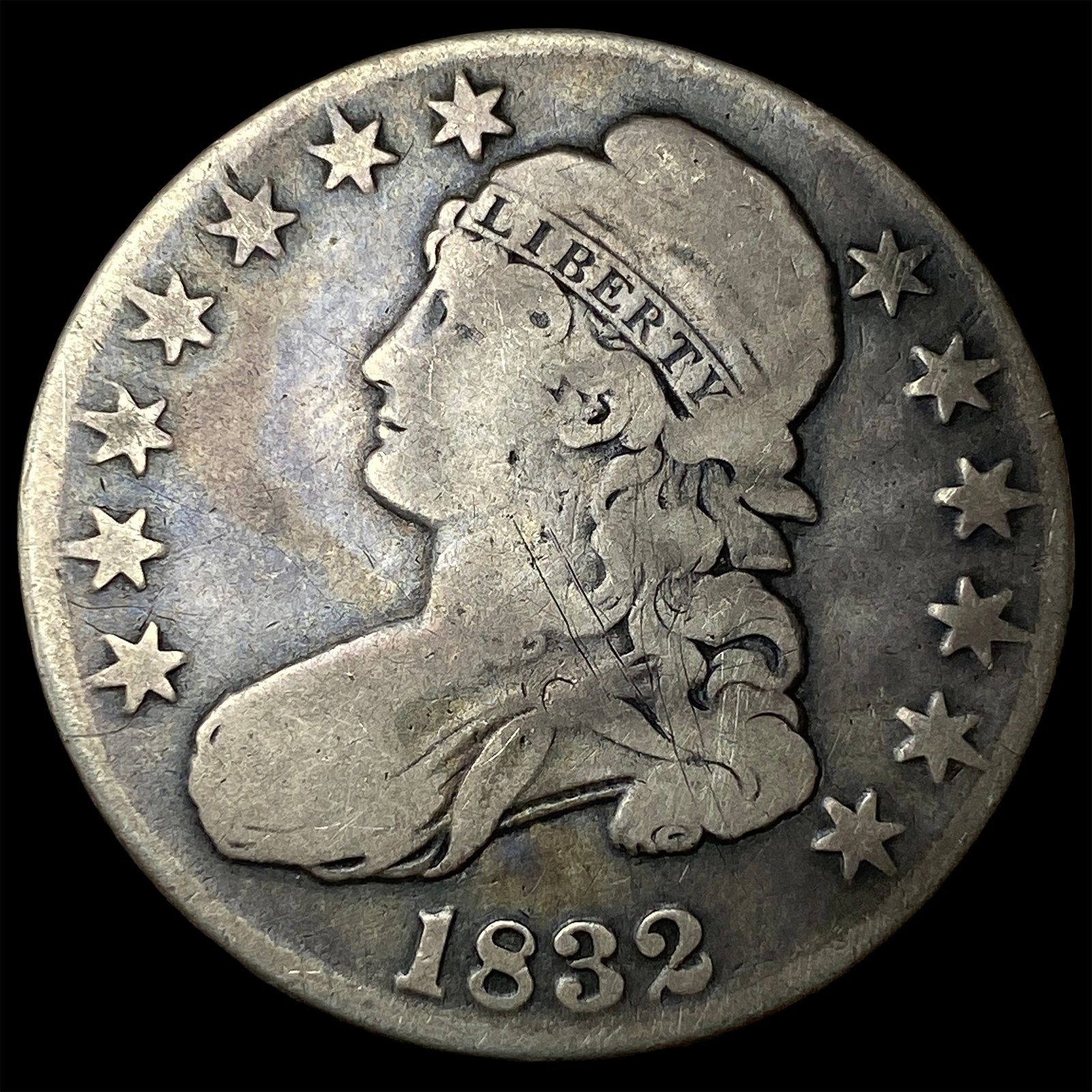 1832 Capped Bust Half Dollar LIGHTLY CIRCULATED (1 of 2)