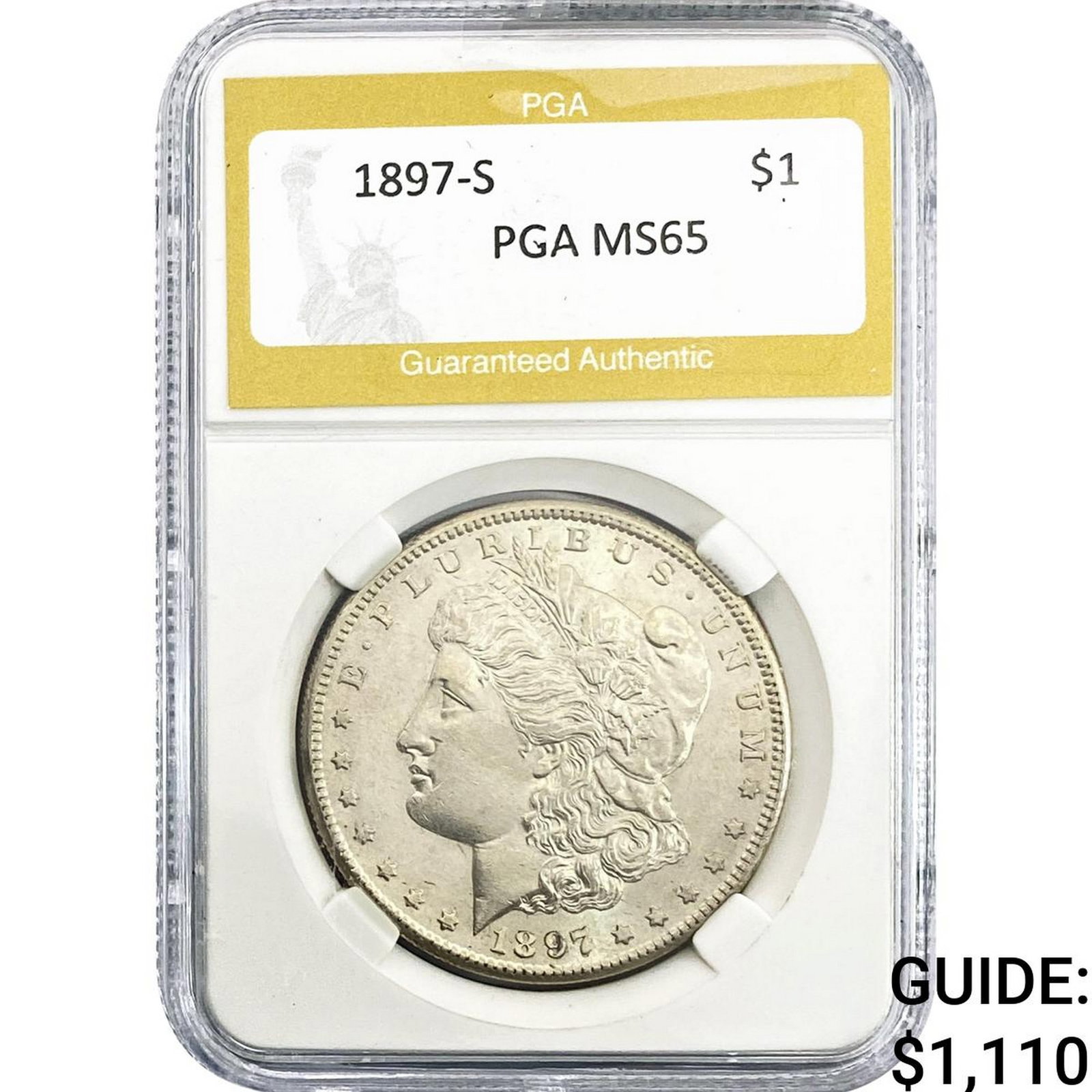 1897-S Morgan Silver Dollar PGA MS65 (1 of 2)