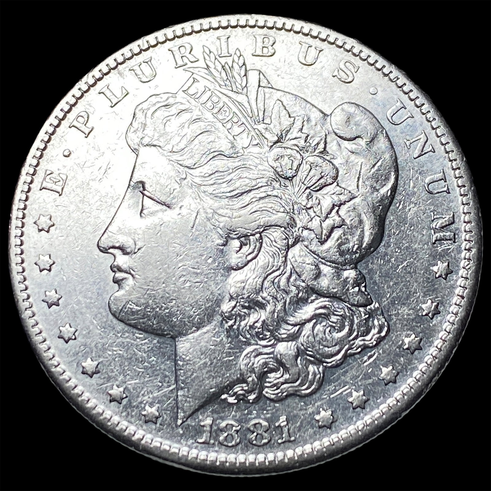 1881-S Silver Morgan Dollar CLOSELY UNCIRCULATED: 1881-S Silver Morgan Dollar CLOSELY UNCIRCULATED