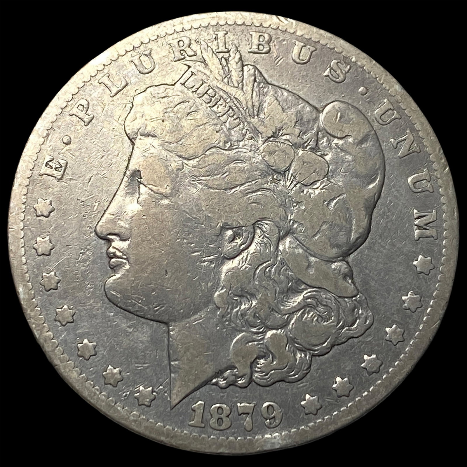 1879-CC Silver Morgan Dollar LIGHTLY CIRCULATED (1 of 2)