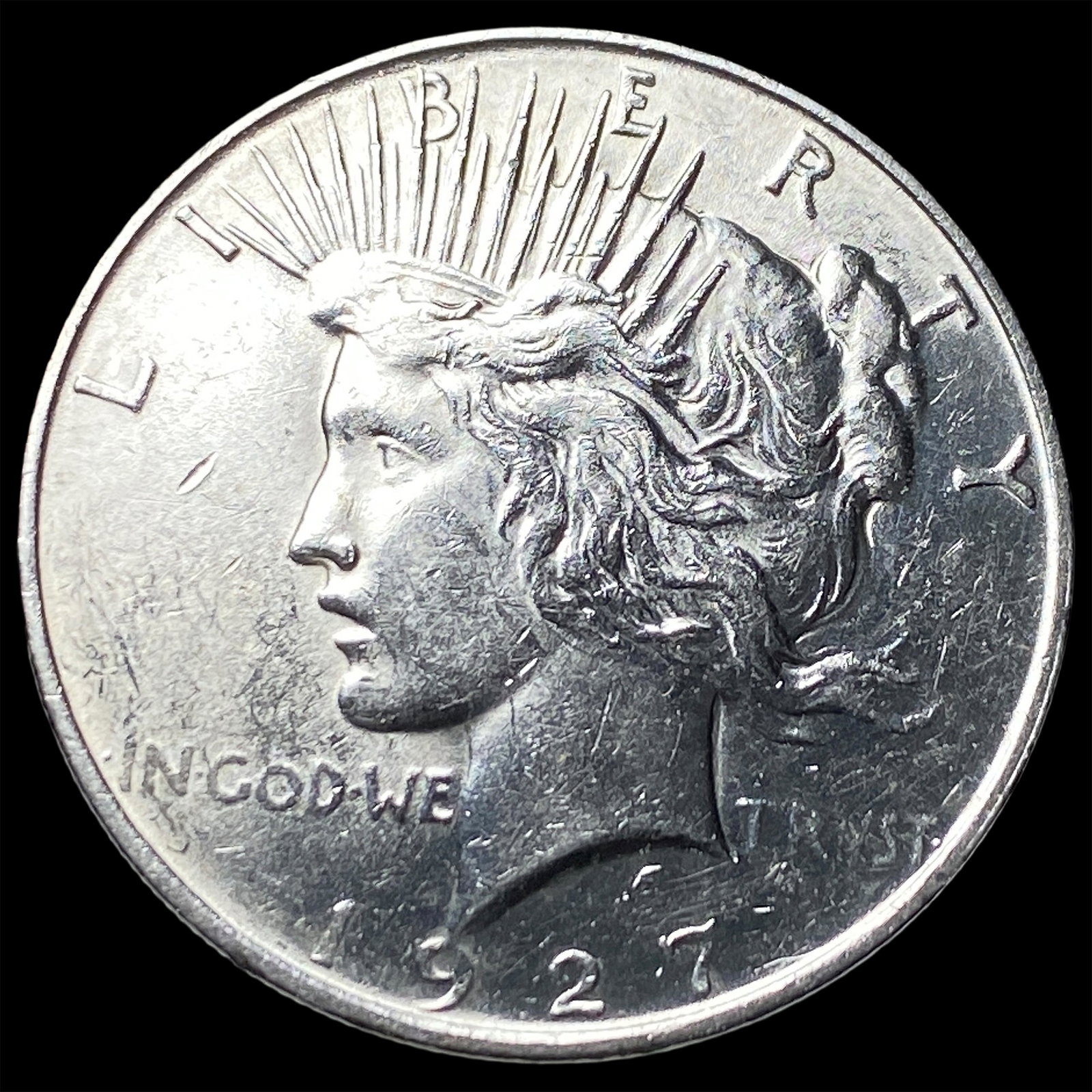 1927 Silver Peace Dollar CLOSELY UNCIRCULATED: 1927 Silver Peace Dollar CLOSELY UNCIRCULATED