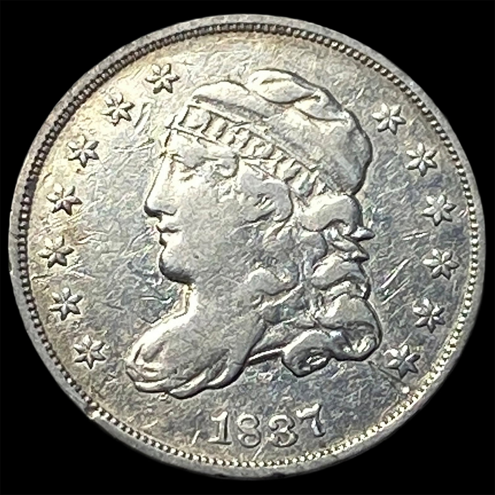 1837 Capped Bust Half Dime LIGHTLY CIRCULATED (1 of 2)
