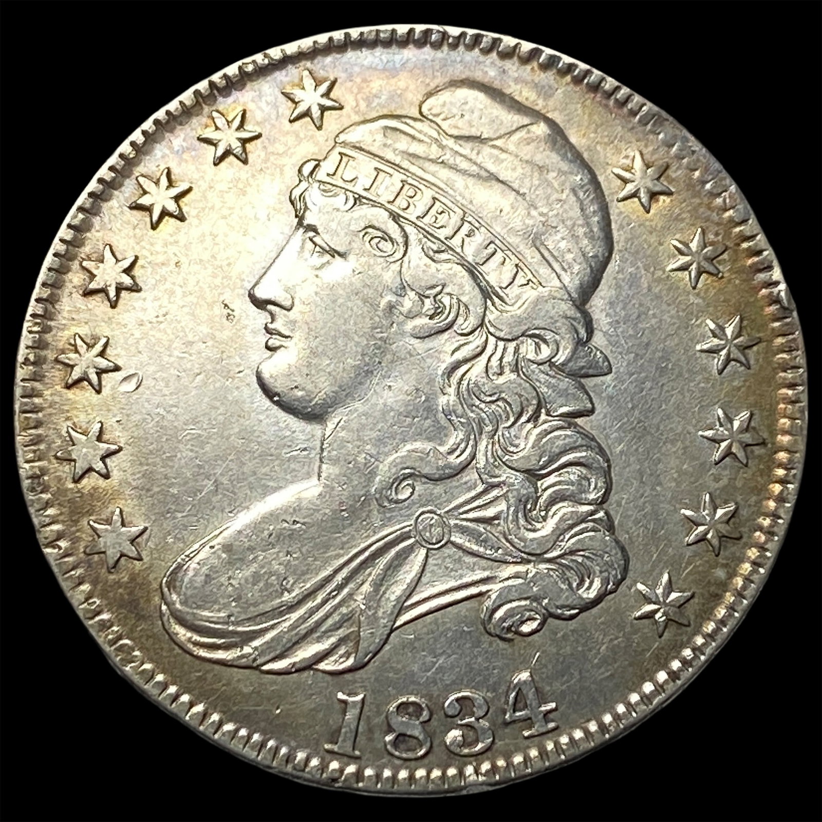 1834 Capped Bust Half Dollar CLOSELY UNCIRCULATED (1 of 2)