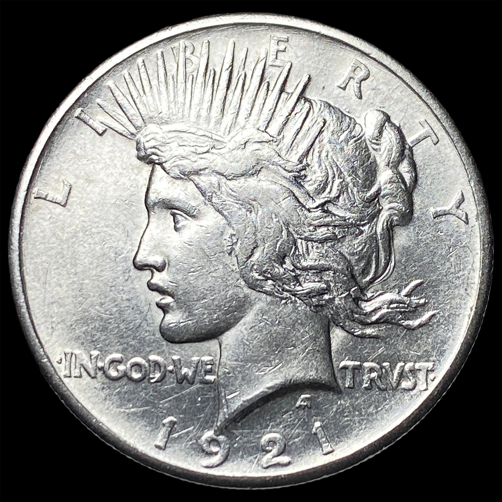 1921 Silver Peace Dollar CLOSELY UNCIRCULATED: 1921 Silver Peace Dollar CLOSELY UNCIRCULATED