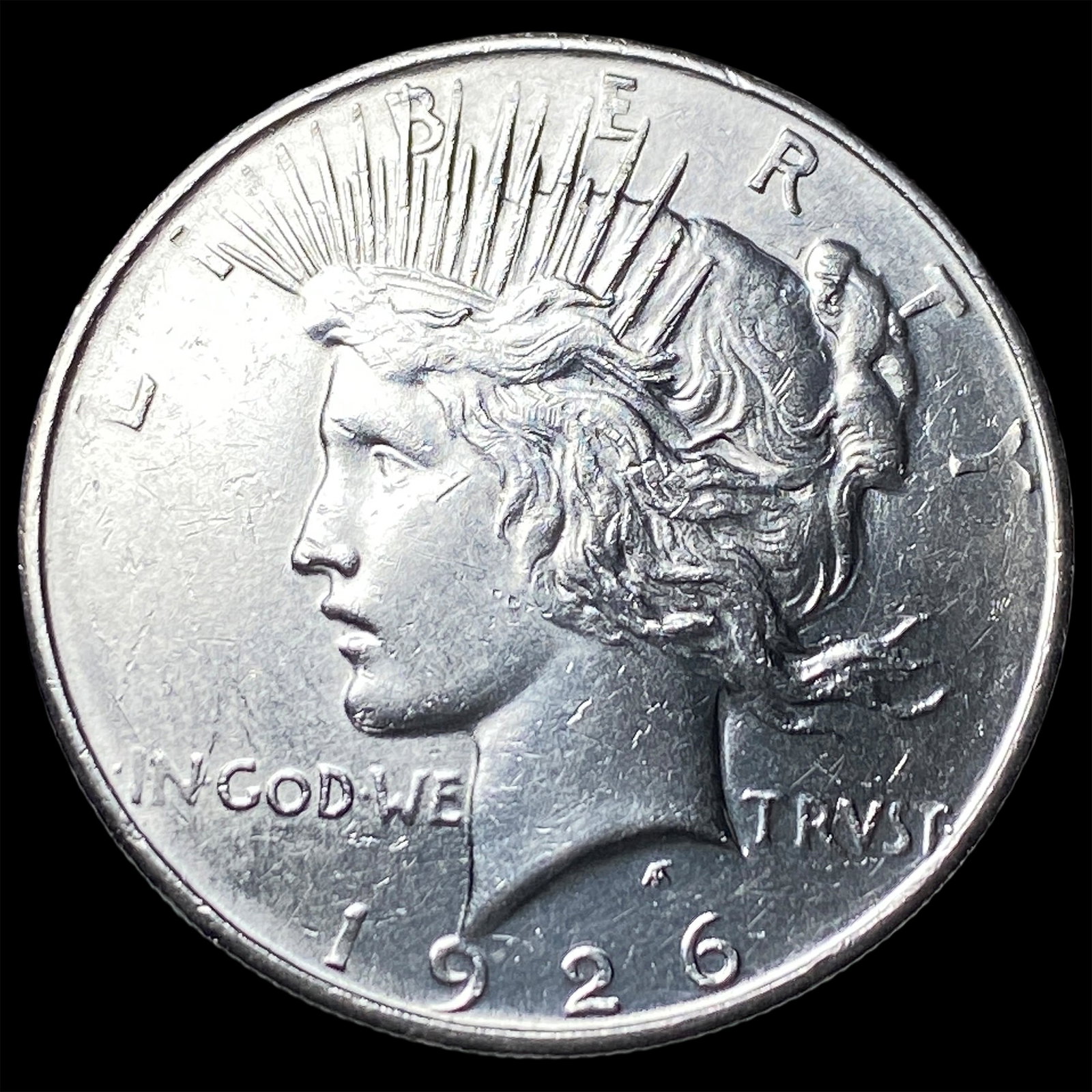 1926 Peace Silver Dollar CHOICE AU: 1926 Peace Silver Dollar CHOICE AU