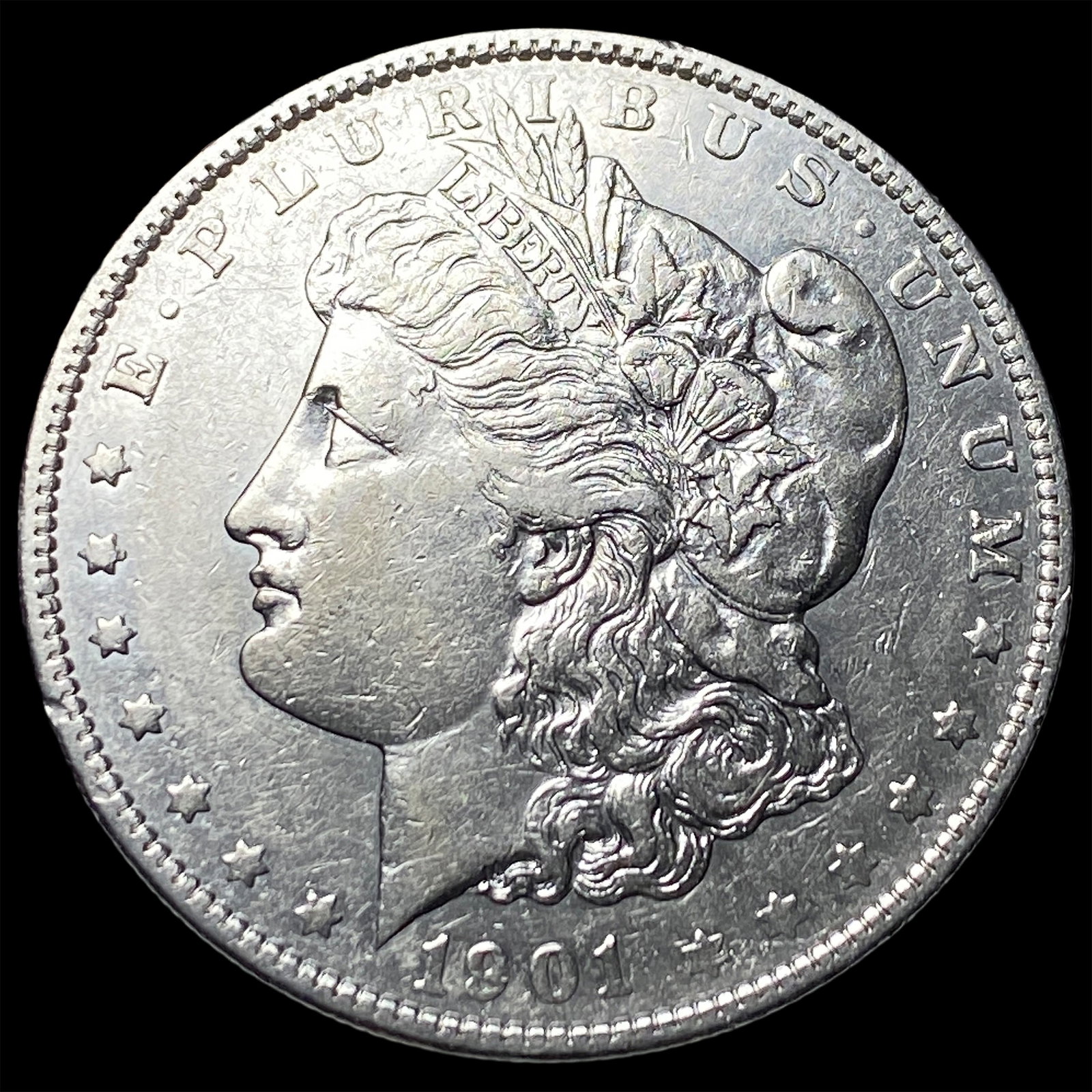 1901 Morgan Silver Dollar CLOSELY UNCIRCULATED: 1901 Morgan Silver Dollar CLOSELY UNCIRCULATED