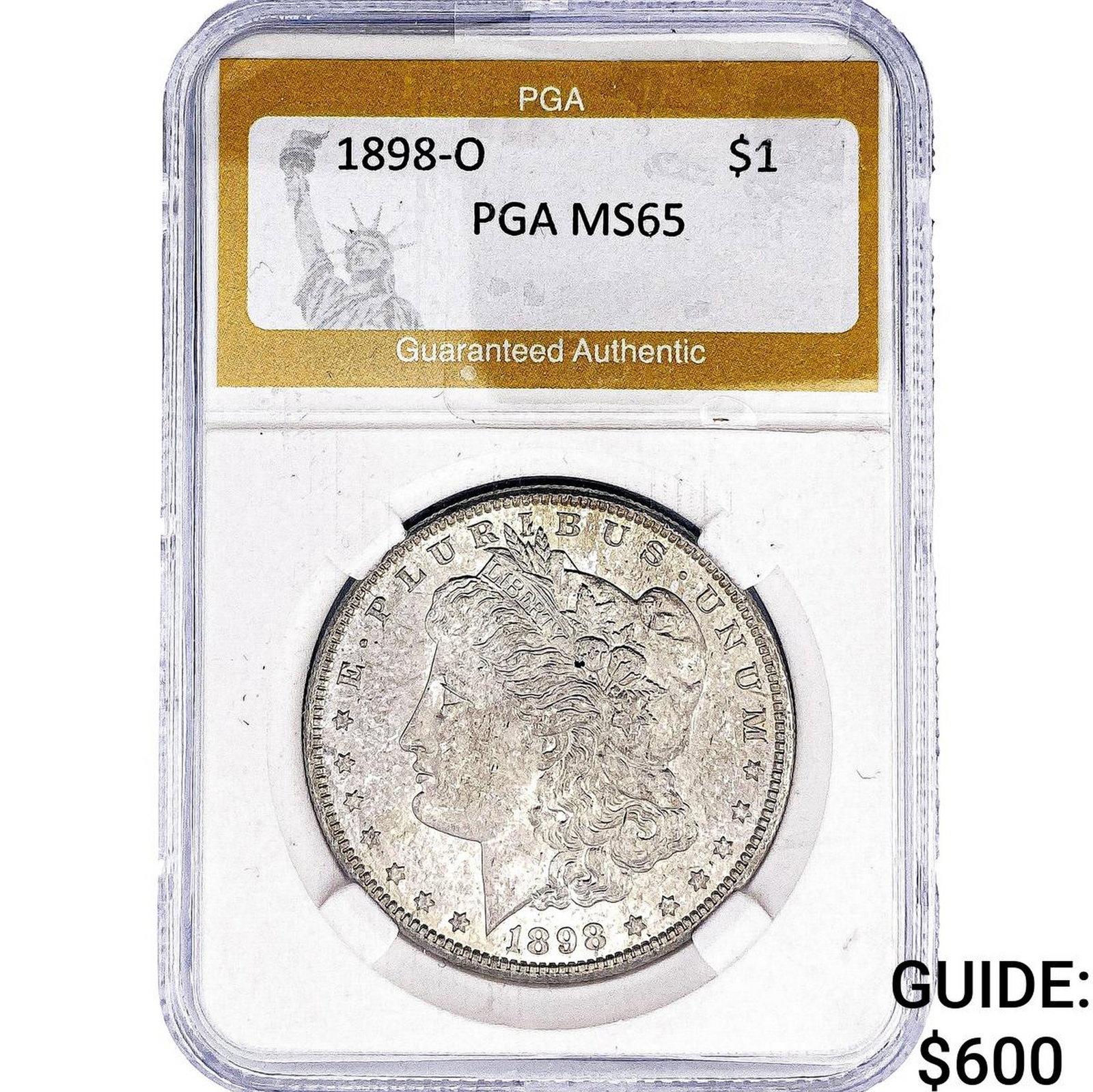 1898-O Morgan Silver Dollar PGA MS65 (1 of 2)