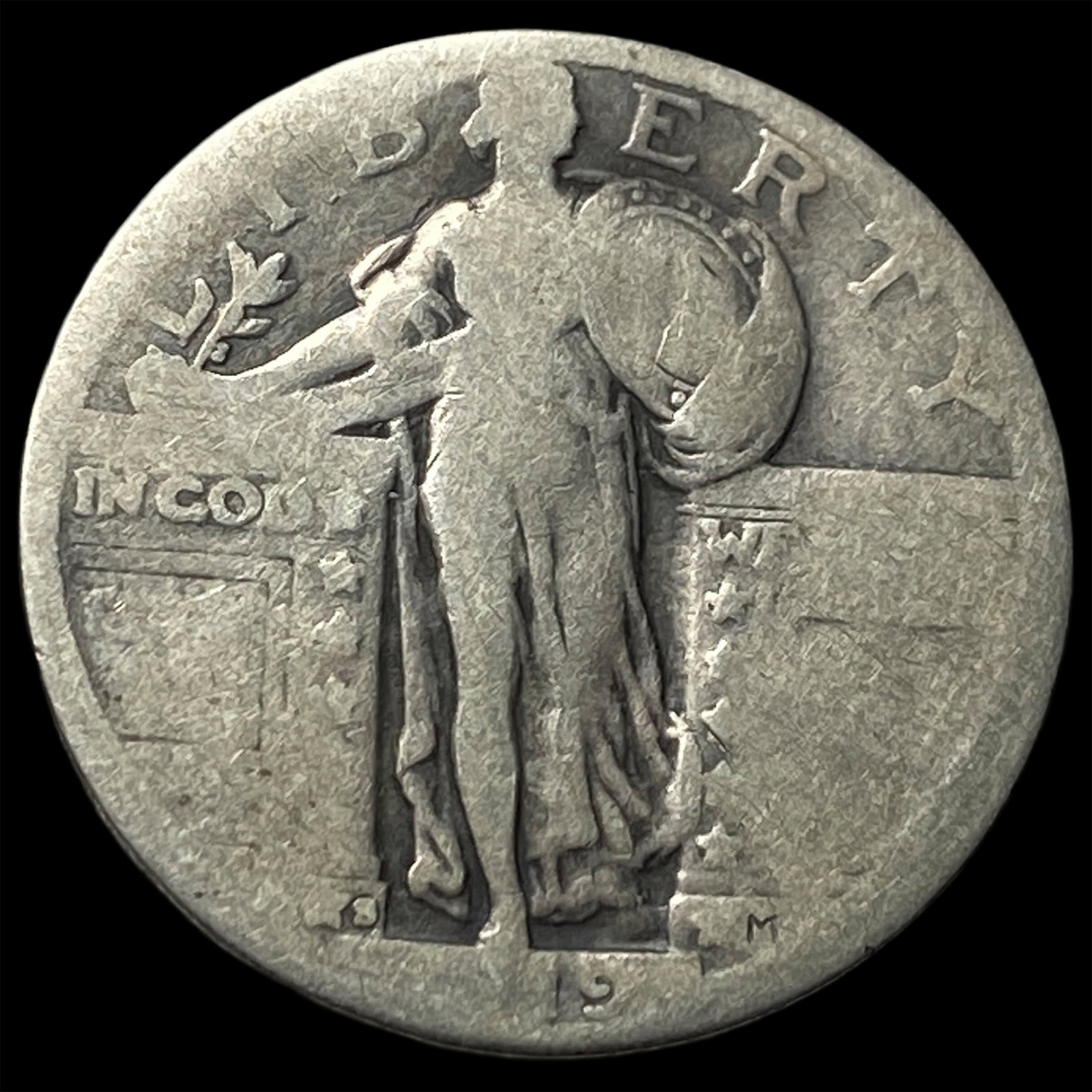 1918-S Standing Liberty Quarter NICELY CIRCULATED: 1918-S Standing Liberty Quarter NICELY CIRCULATED